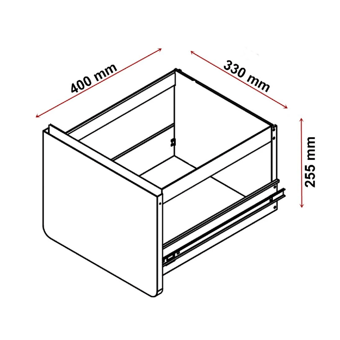 5 Venturo 1 Drawer Filing Unit White, 5 of 5