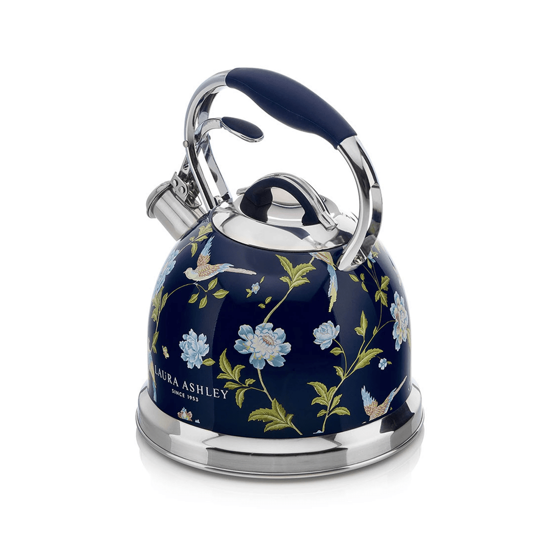 4 Laura Ashley Stove Top Kettle 2.5L - 10 Cup Stainless Steel Whistling.
 - blue, 4 of 7