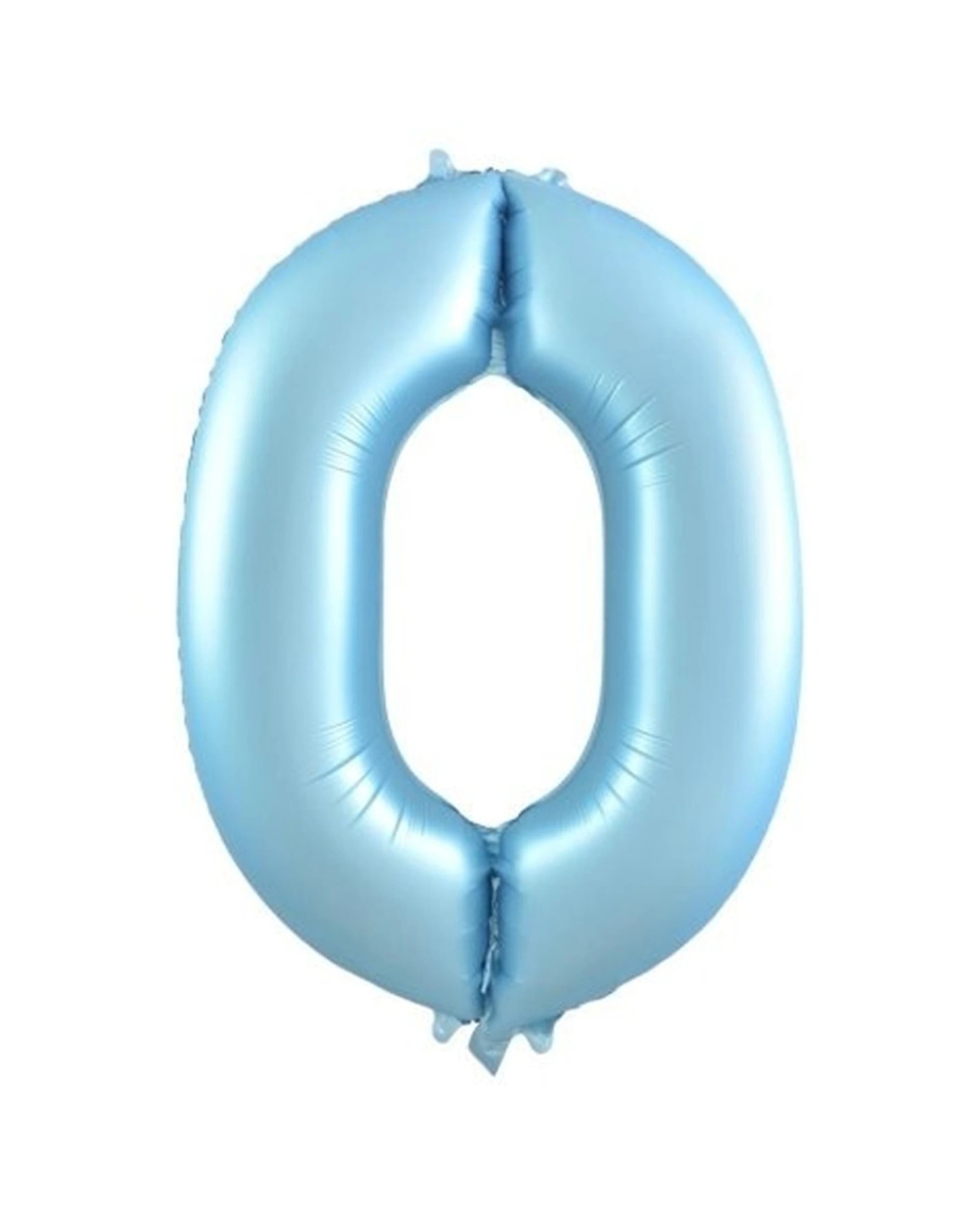 1 Alpen Decrotex Foil Balloon Number 0 Party Decoration 34 Inches Pastel - Blue, 1 of 1