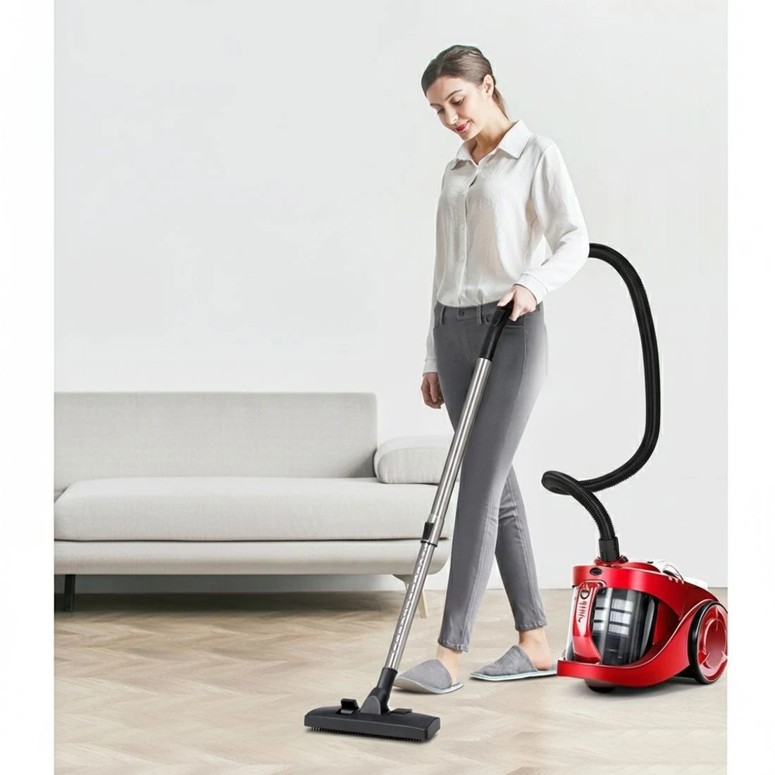 5 Devanti 2200W Multi-cyclonic Bagless Vacuum Cleaner Pet Hair - Red, 5 of 7