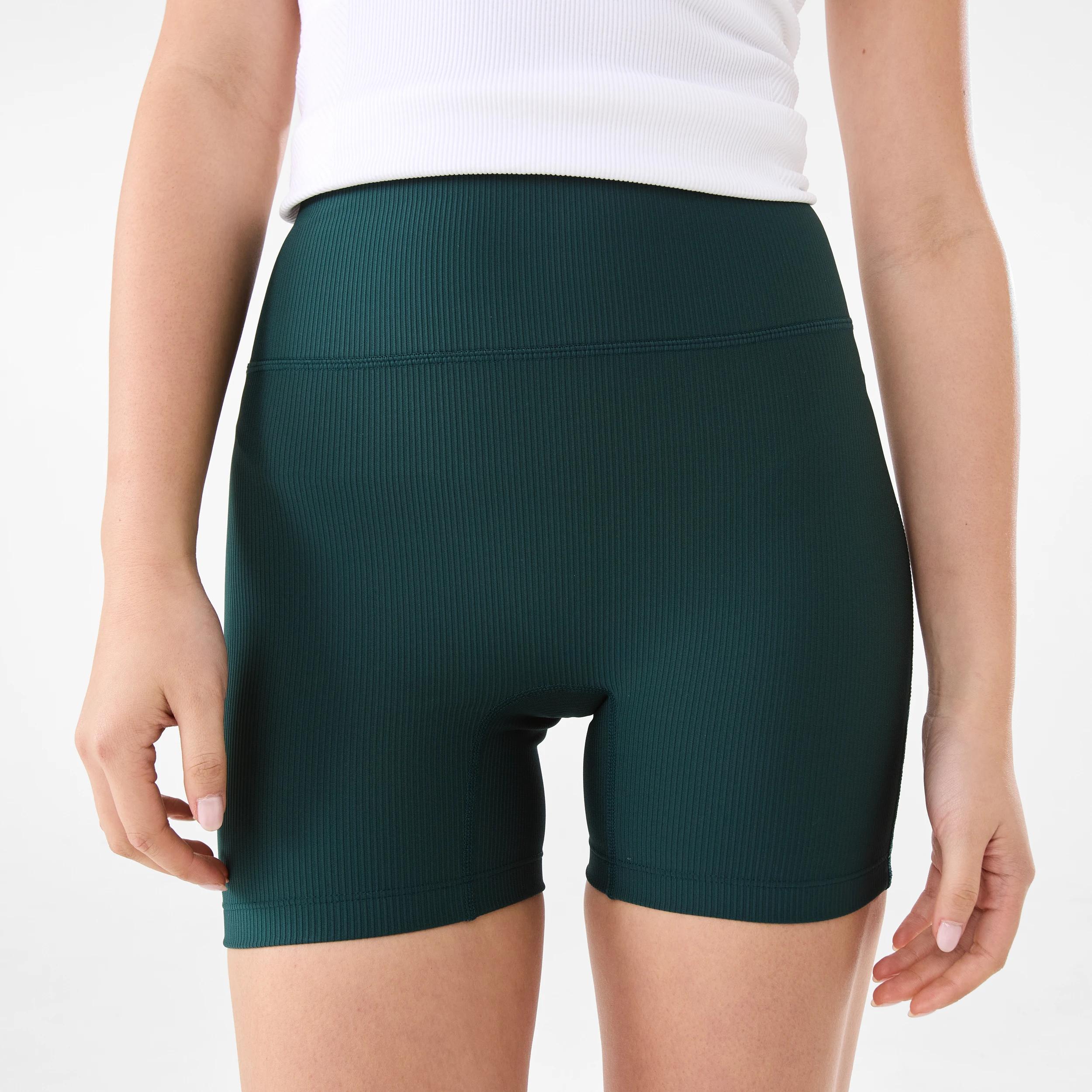 5 Active Womens Rib Bike Shorts YUCCA GREEN, 5 of 6