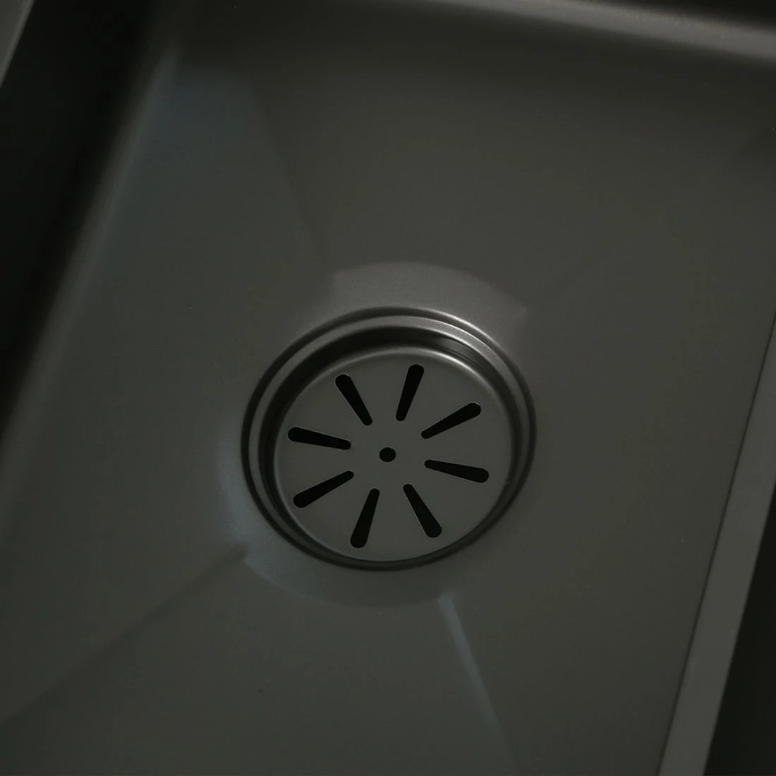 1 Cefito Kitchen Sink 75X45CM Stainless Steel Basin Single Bowl Drain Part - Black, 1 of 4