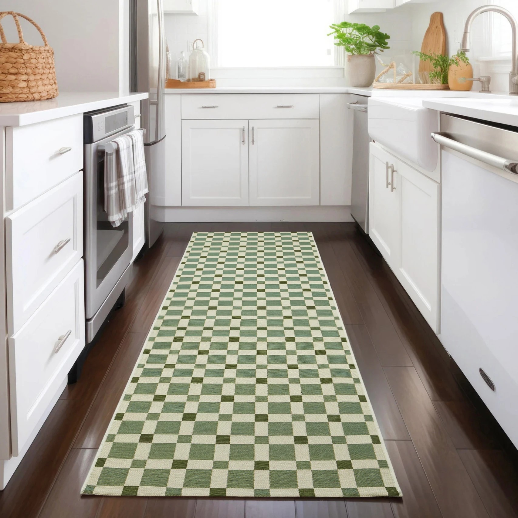 3 Common Ground Rugs Horizon Tito 300x80cm - Medium Outdoor Rug - Green, 3 of 7