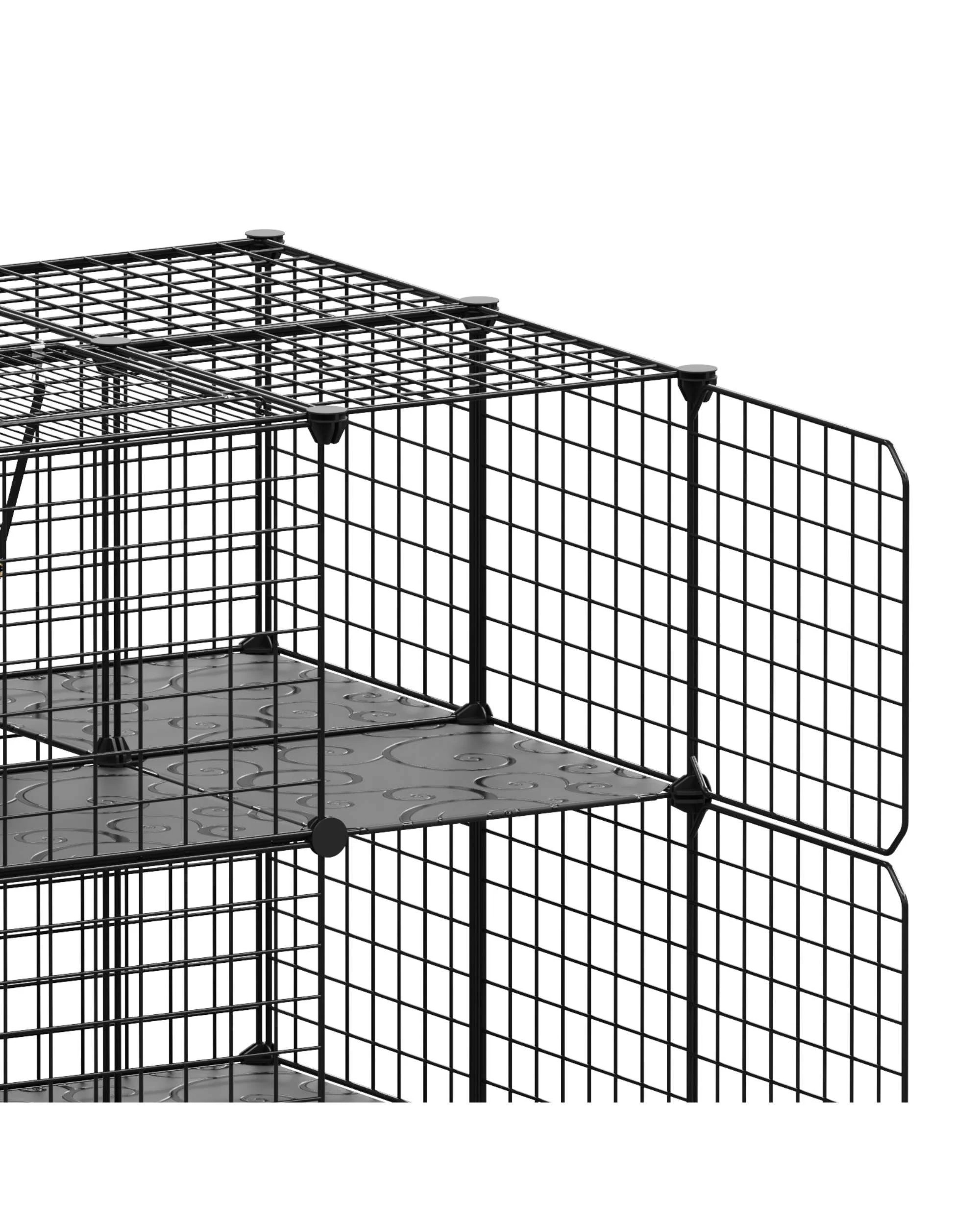 7 Advwin DIY Cat Cage 3 Tier Pet Crate Cat Villa, 7 of 8