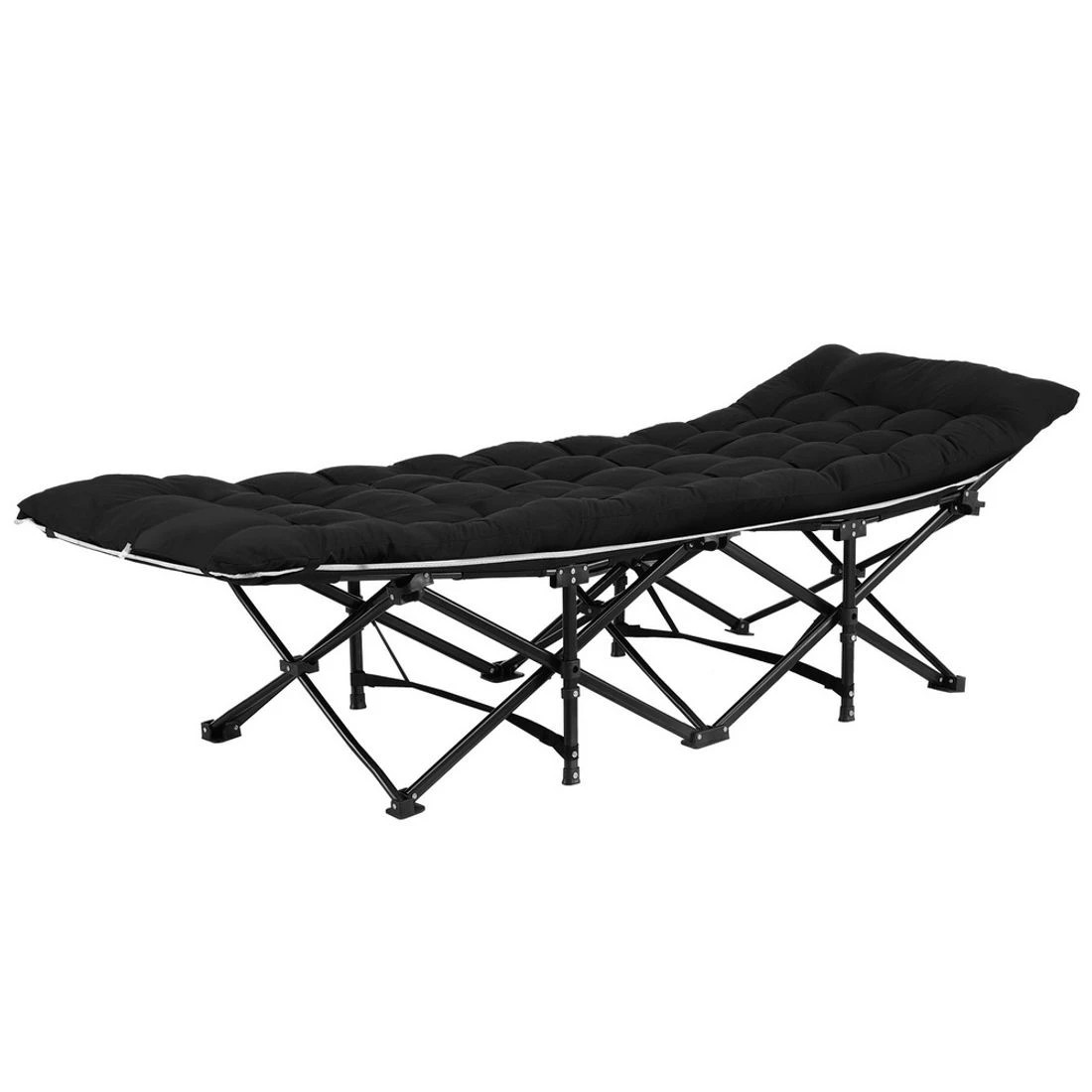 3 Artiss Folding Bed With Mattress Heavy Duty  185CM - Black, 3 of 8