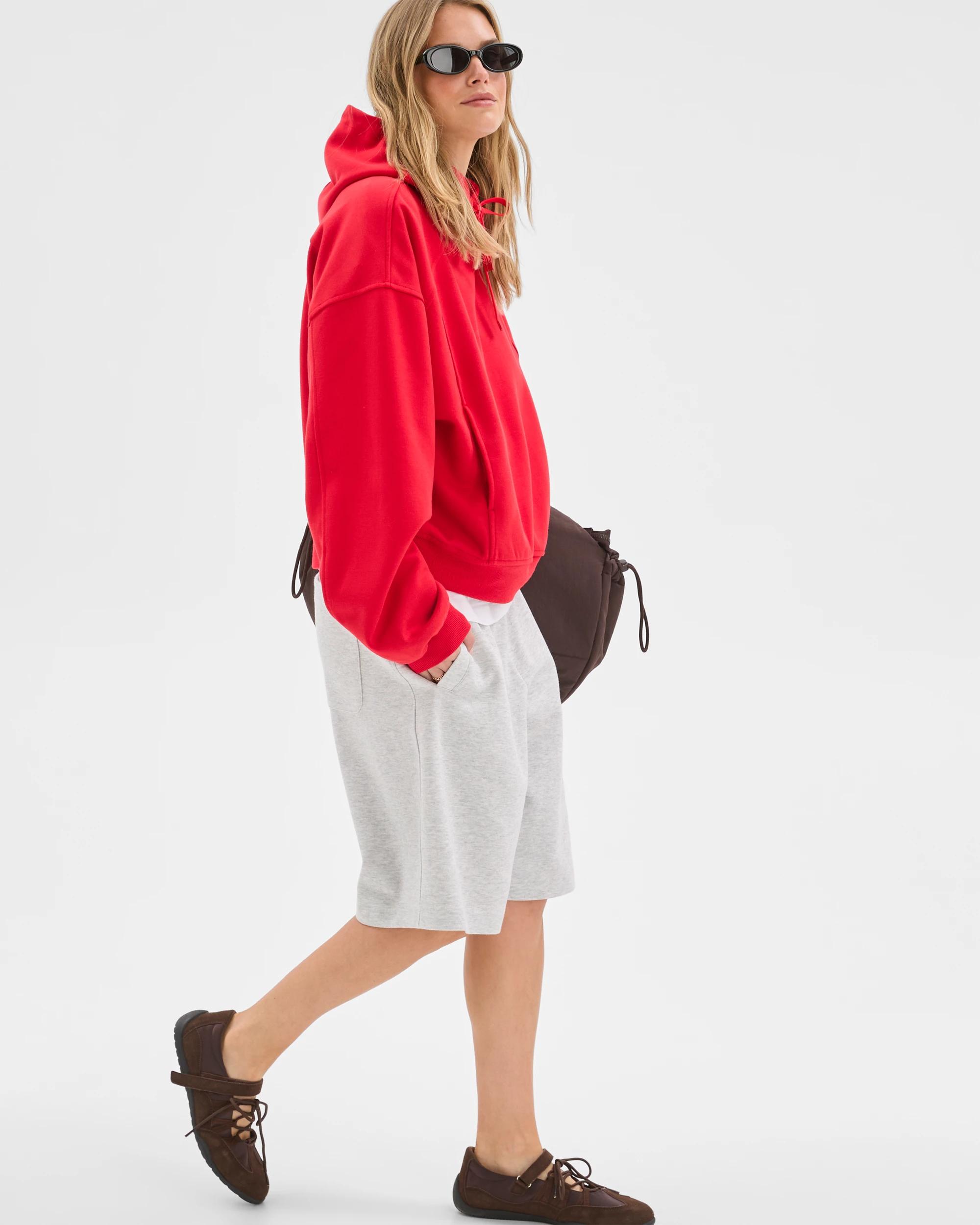 3 Lily Loves Panelled Hoodie FLAME, 3 of 7