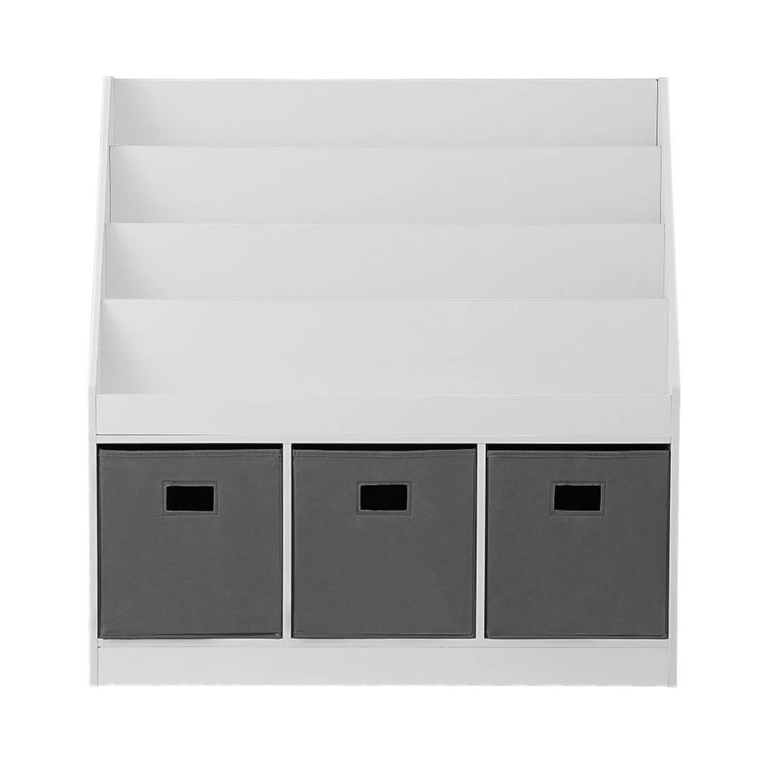 3 Keezi Kids Bookshelf 4 Tiers Magazine Rack Toy Box Organiser Storage Display Shelf - Multi, 3 of 7