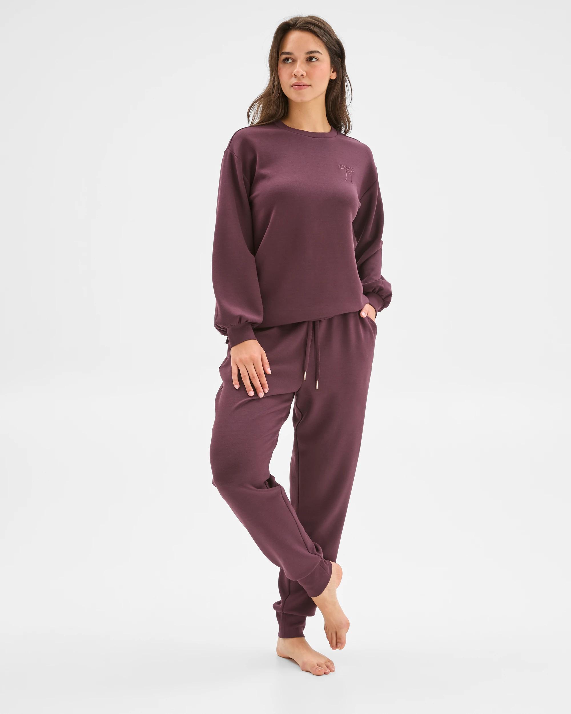 1 Target Woman Modal Blend Sleep Jogger Pants FUDGE, 1 of 7