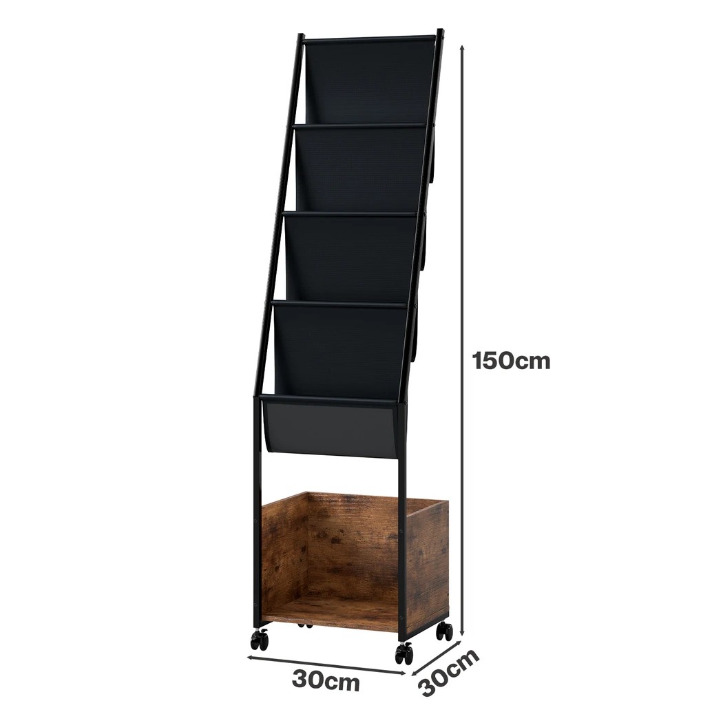 3 Levede Vinyl Record Storage with 4 Tier Display Shelf Holder, 3 of 8
