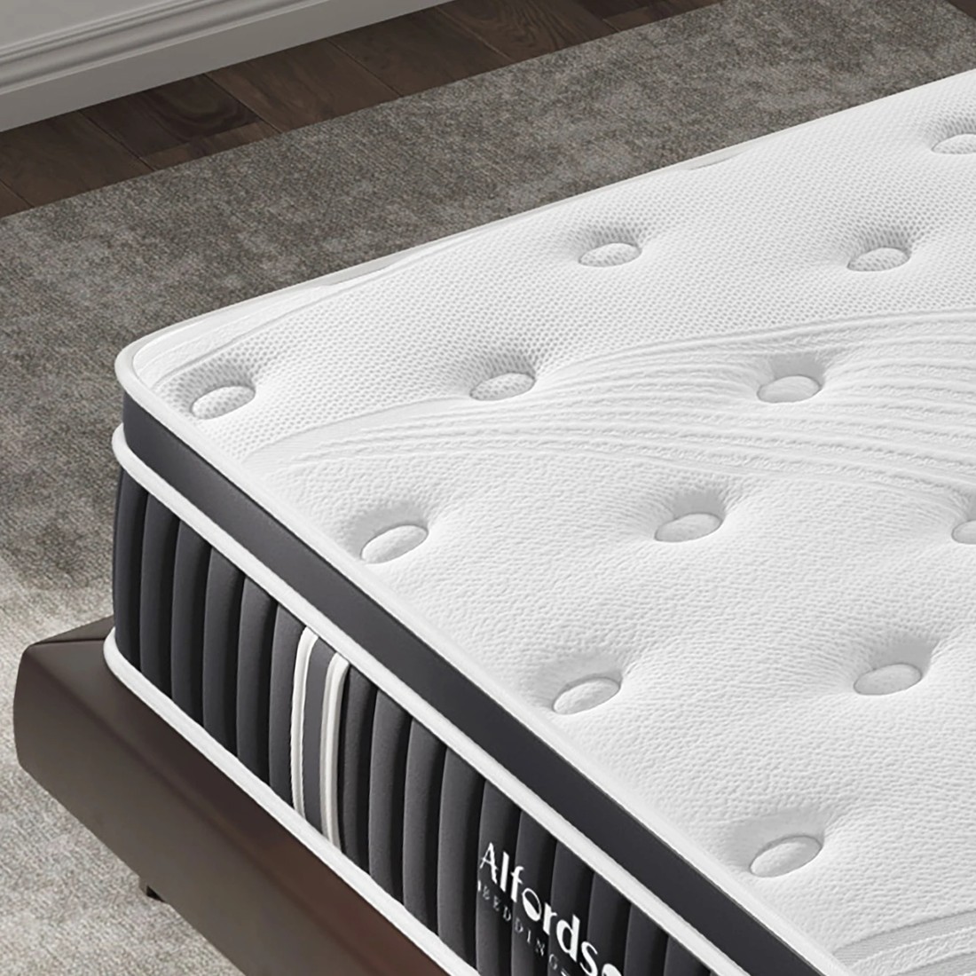 5 Alfordson Mattress Euro Top Spring Foam Bedding 22CM Medium Firm - Single Size, 5 of 10