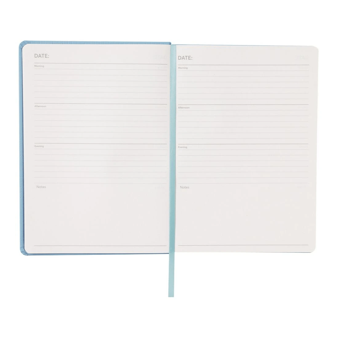 7 J.Burrows A5 Day to Page Undated Embossed Diary Blue, 7 of 8