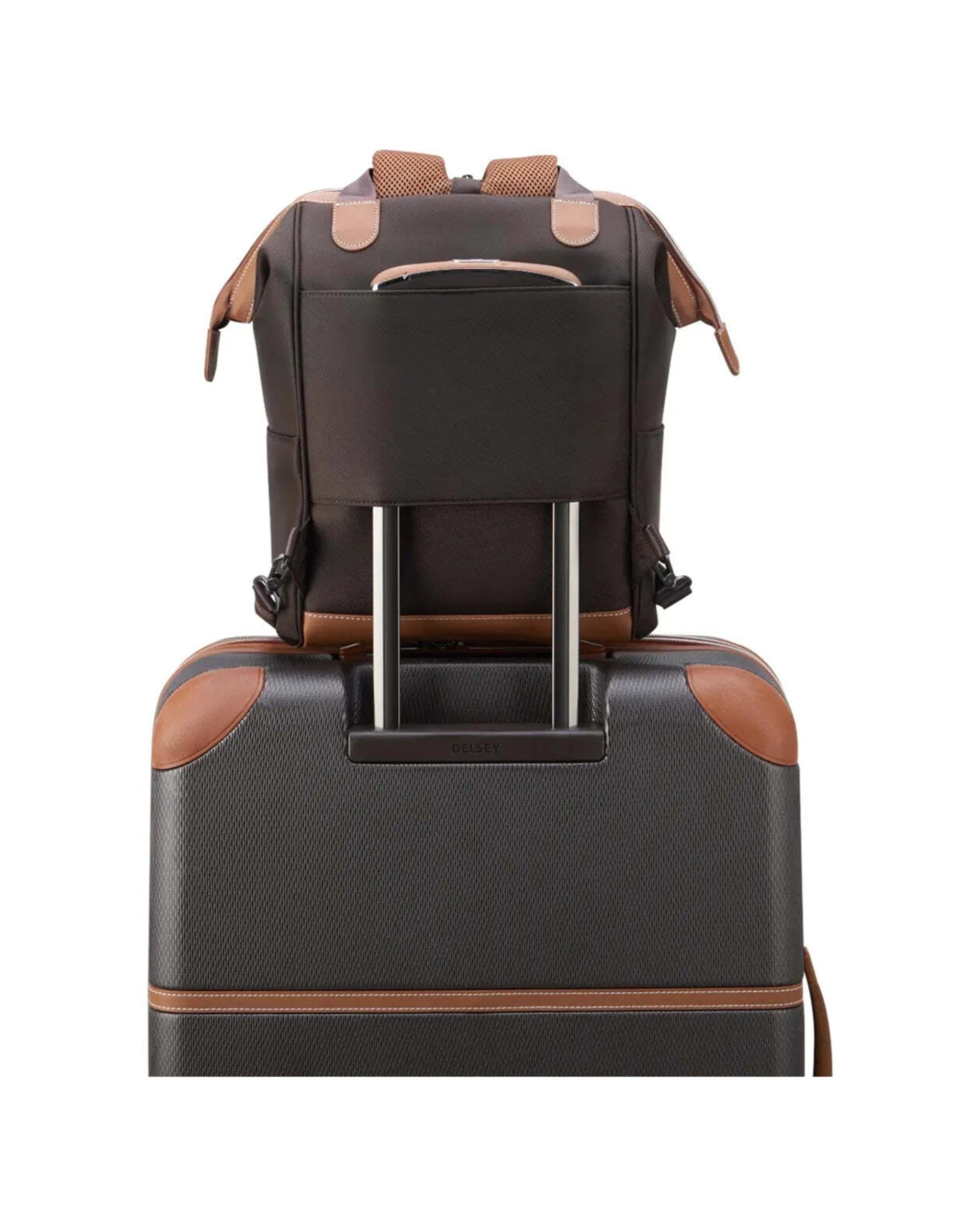 7 Delsey Luggage Chatelet Air 2.0 14in Laptop Tote Backpack Padded Laptop Compartment Smart - Brown, 7 of 7