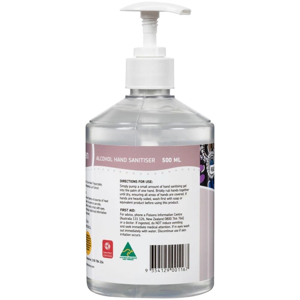 4 Cultural Choice Hand Sanitising Gel 500mL, 4 of 4