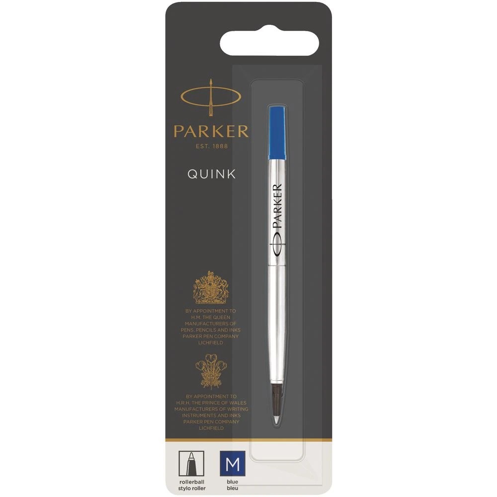 3 Parker Rollerball Refill Medium Blue, 3 of 5