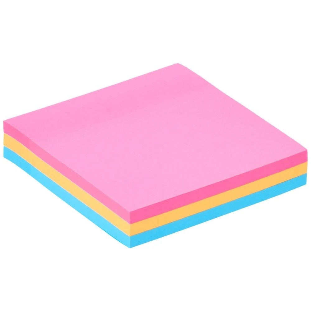 2 J.Burrows Ultra Stick-it Notes 76x76mm Neon 3 Pack, 2 of 4