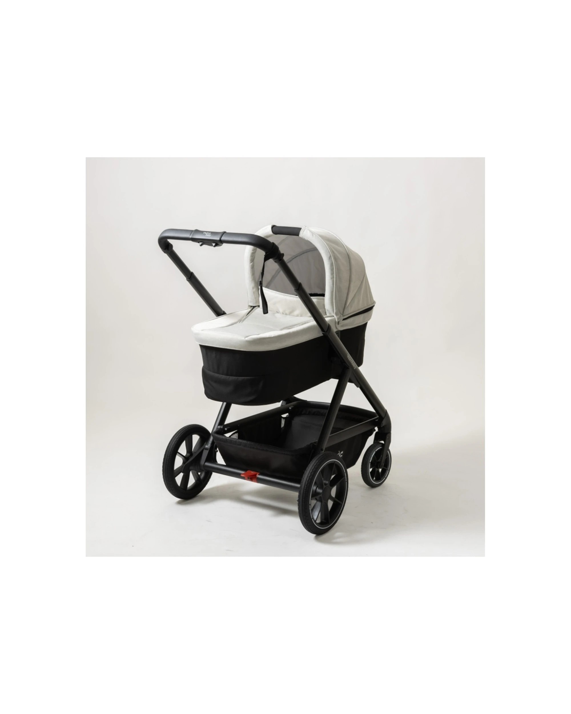 2 Valcobaby Bassinet for Ark Pram Adjustable Hood Airflow Mesh Security Belt - Grey, 2 of 5