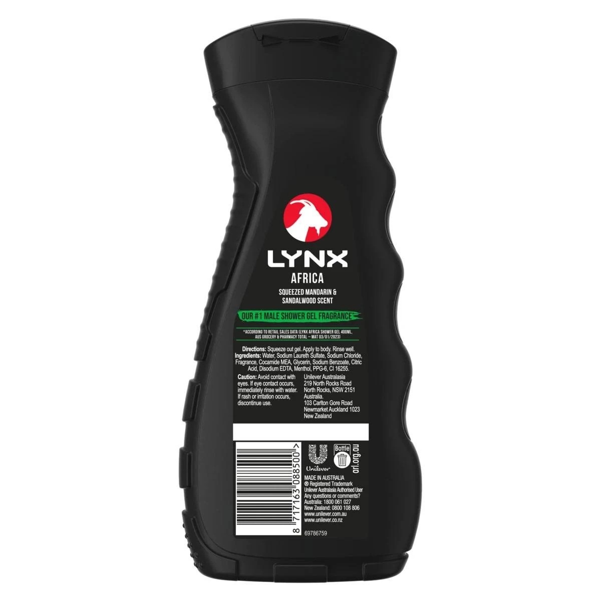 2 LYNX Africa 8-Hour Refreshing Fragrance Bodywash 400ml - Squeezed Mandarin and Sandalwood Scent, 2 of 8