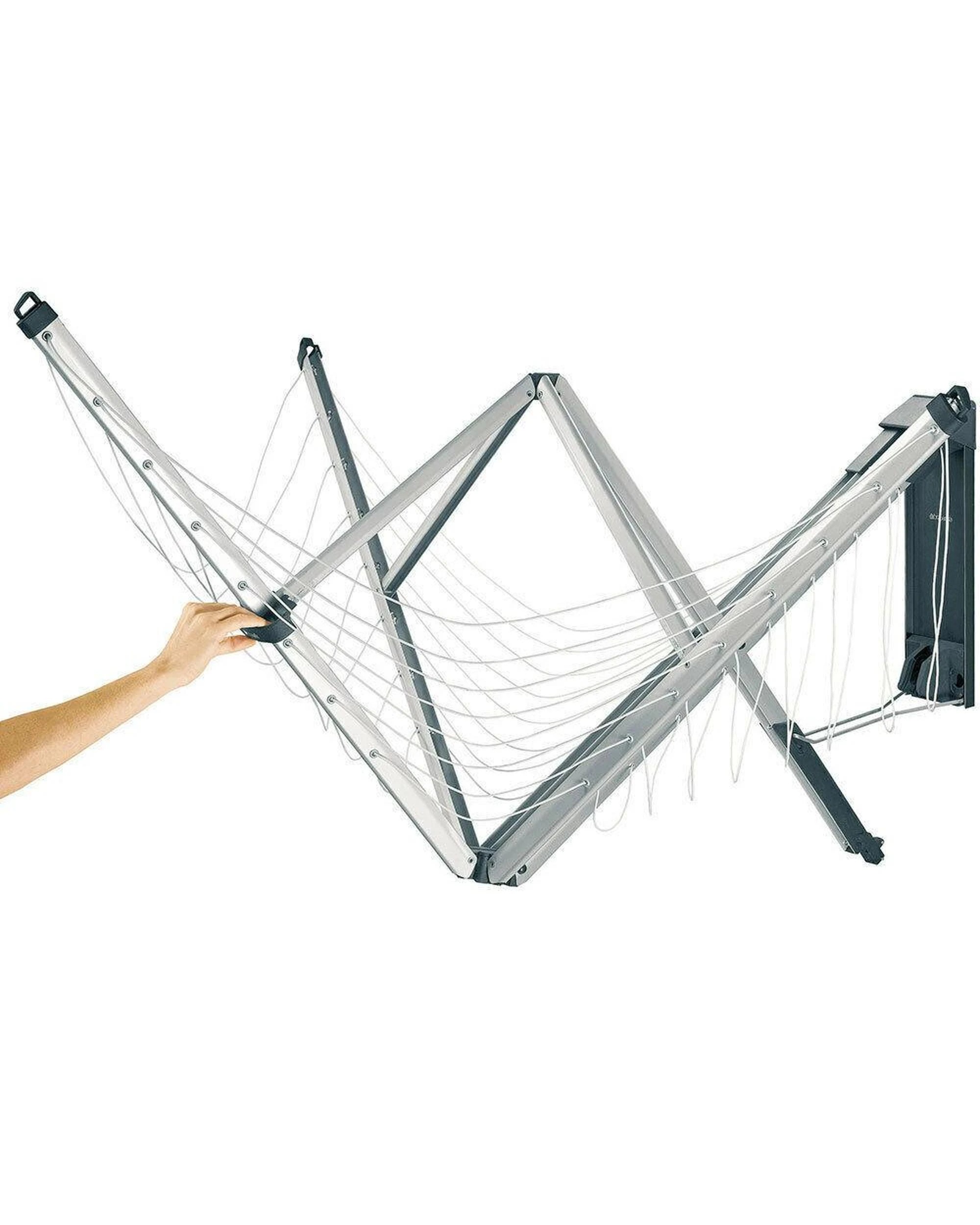 1 Brabantia Wall Fix Fold Away 4 Arm Clothes Line W Cover 24m, 1 of 5