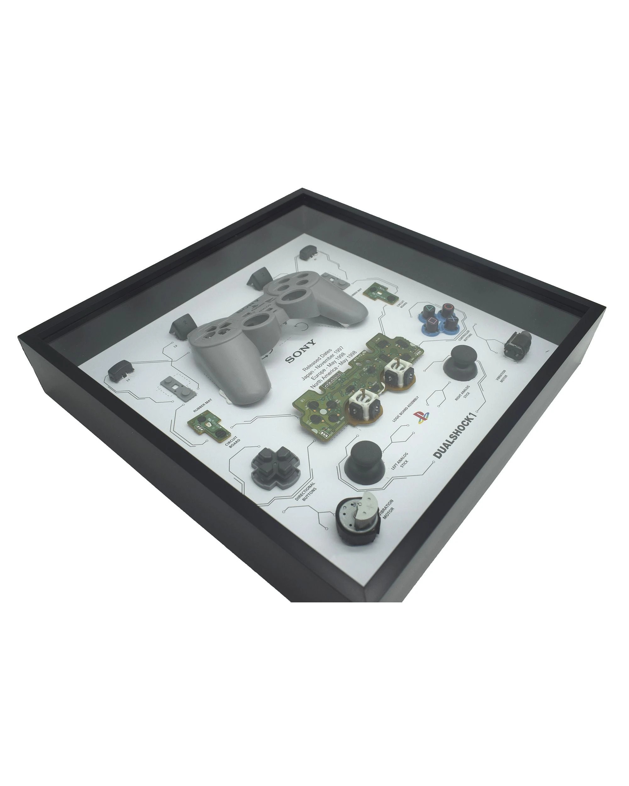 Retro Sony PS1 Dual Shock 1 Controller Display Photo Frame - Kmart