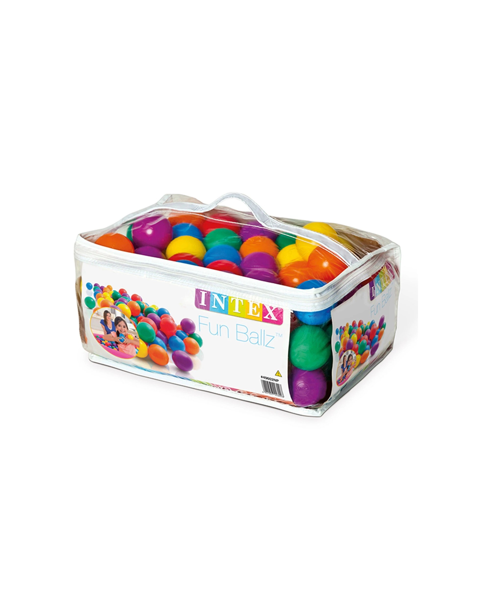 1 Intex 100pc 6.5cm Kids Plastic Balls Indoor Outdoor Ball Pit Playpen Pool Toy 2+. - Multi, 1 of 2