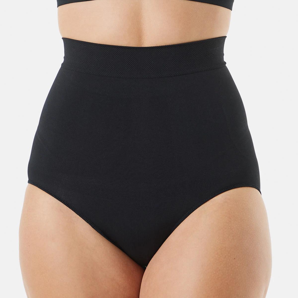 3 2 Pack Seamfree Shaping Full Briefs BLACK, BEIGE, 3 of 8