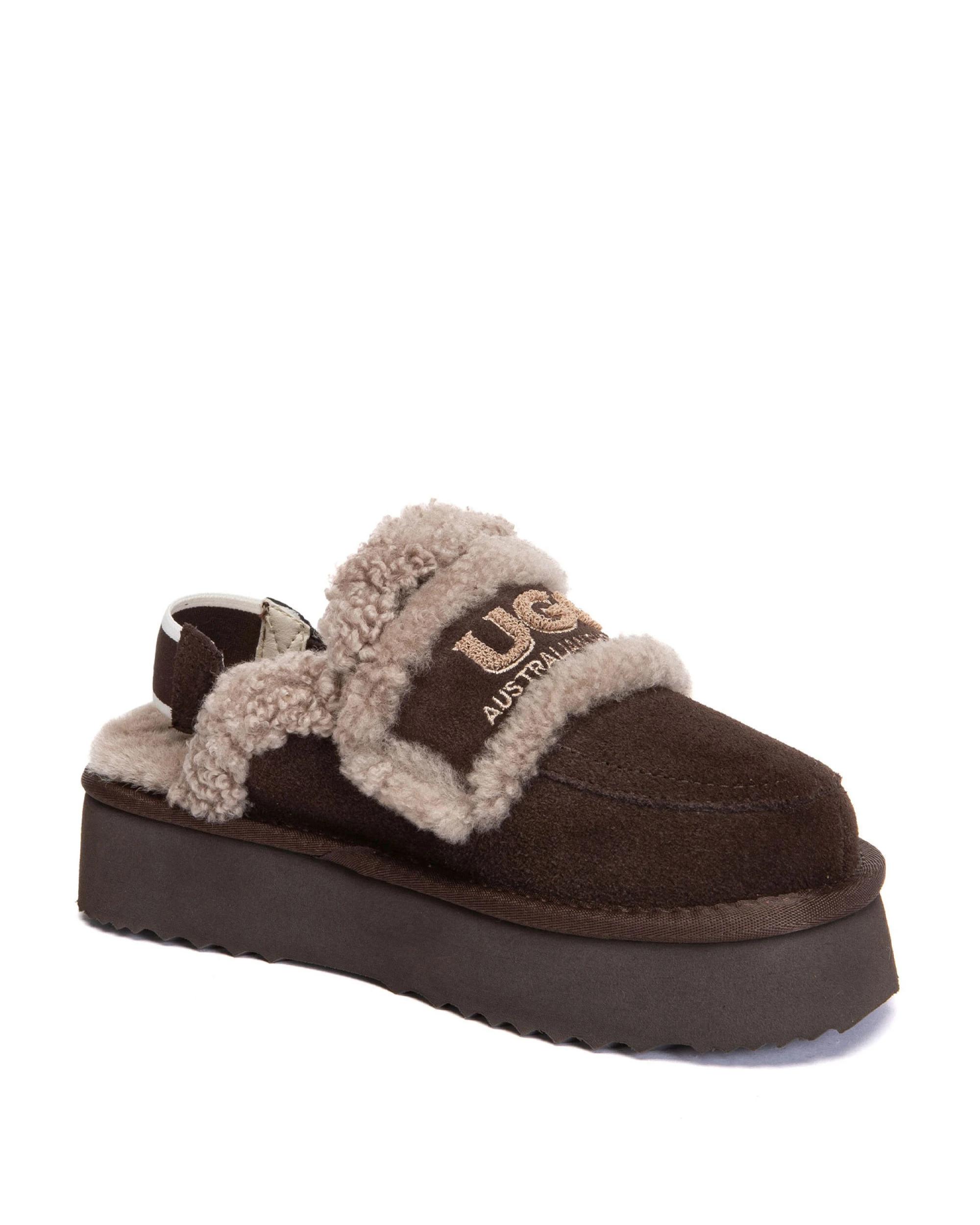 2 Australian Shepherd UGG Womens Rilee Platform CHOCOLATE, 2 of 5