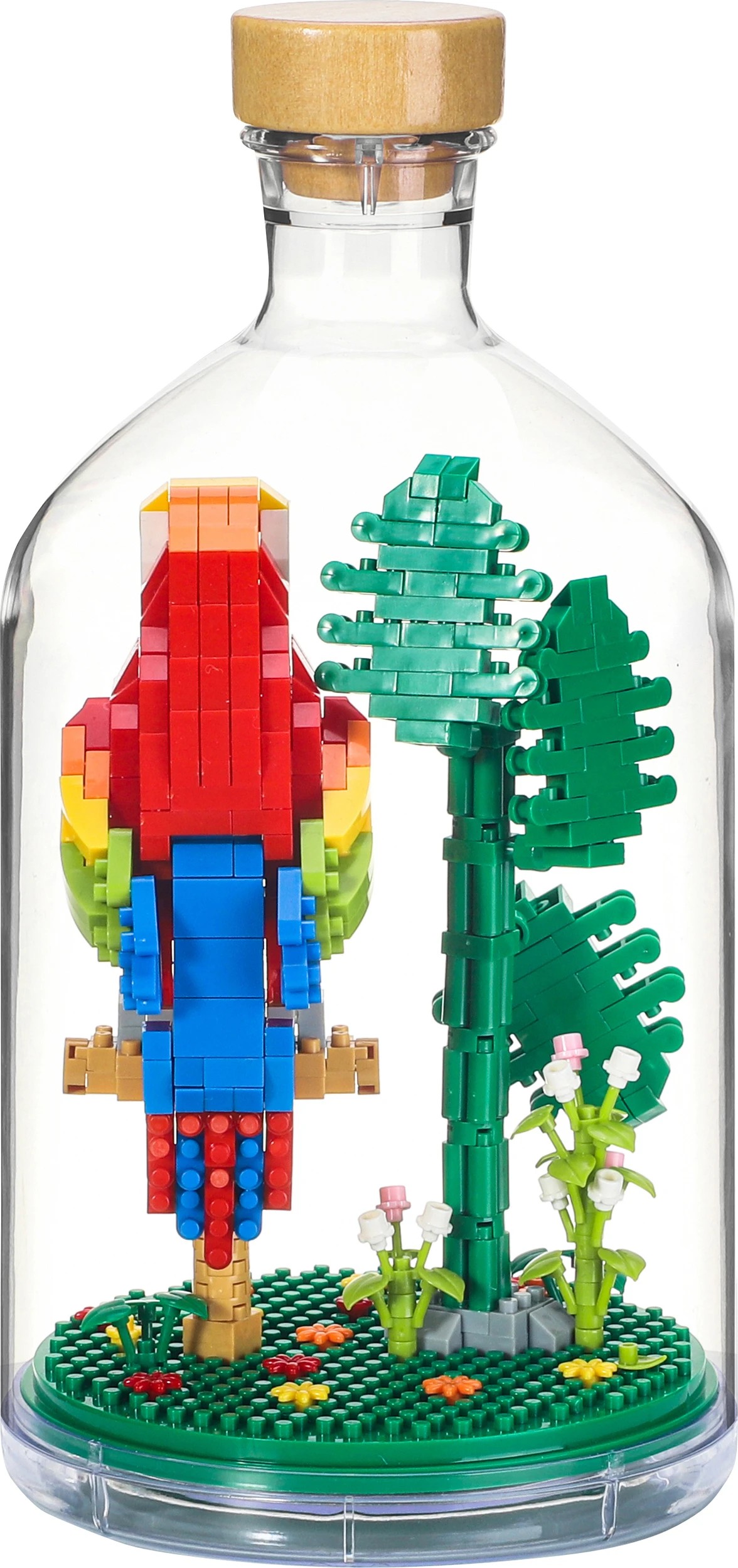 9 Mini Blocks Animals in Bottle - Assorted, 9 of 10