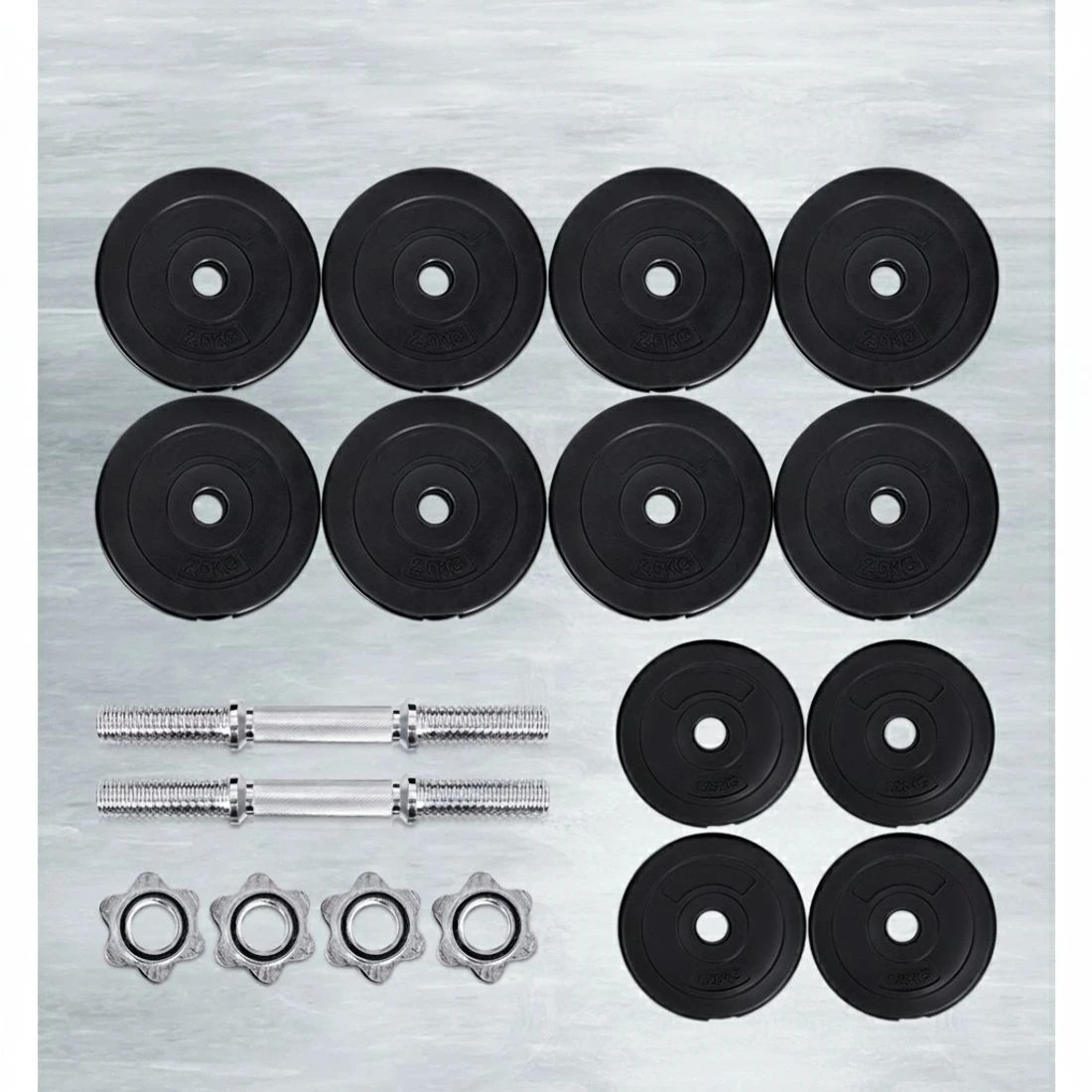 5 Everfit 30kg Dumbbell Set Weight Plates Dumbbells Lifting Bench - Black, 5 of 6