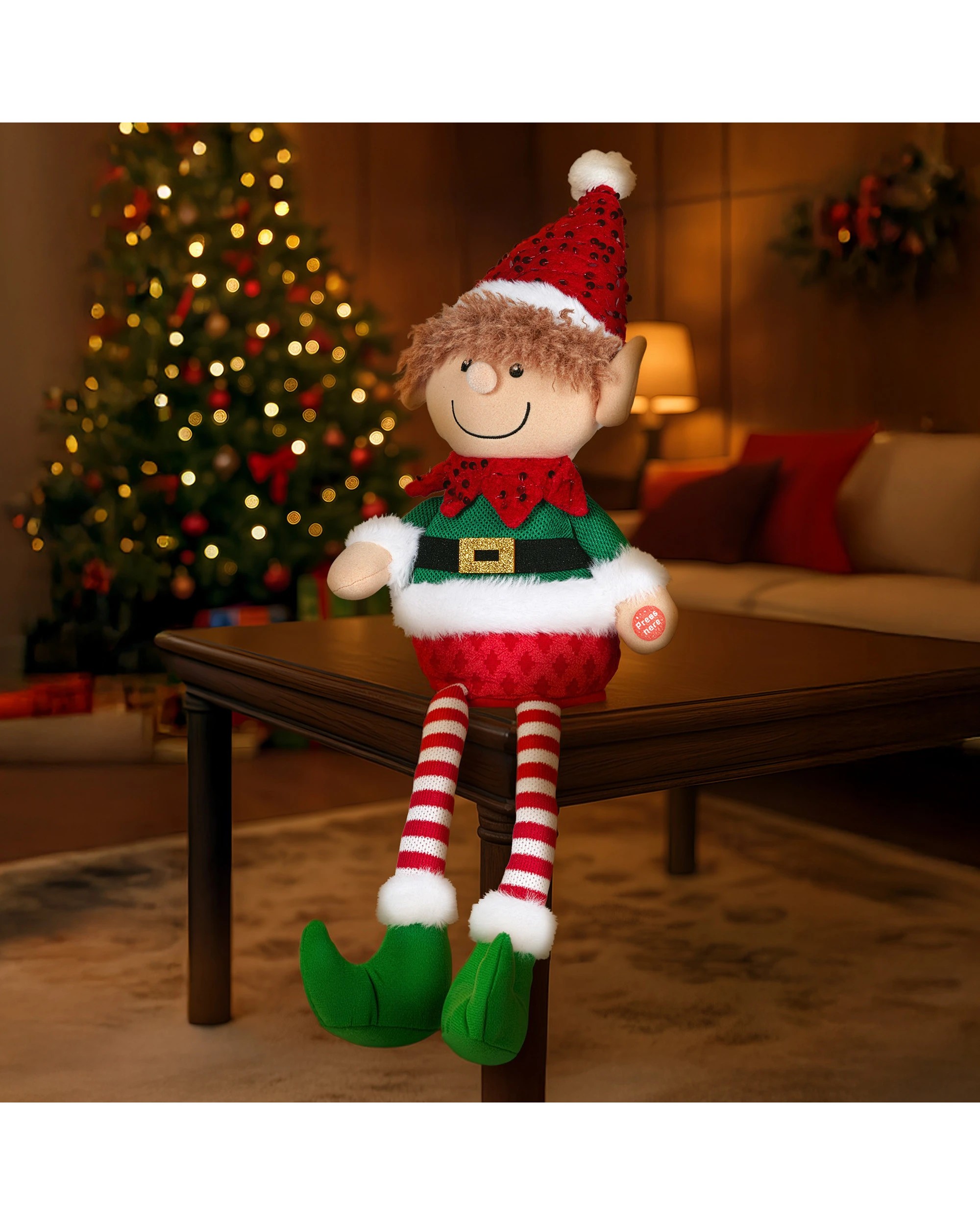 4 Christabelle Christabelle 56cm Battery-operated Christmas Elf With Animation And Music, 4 of 5