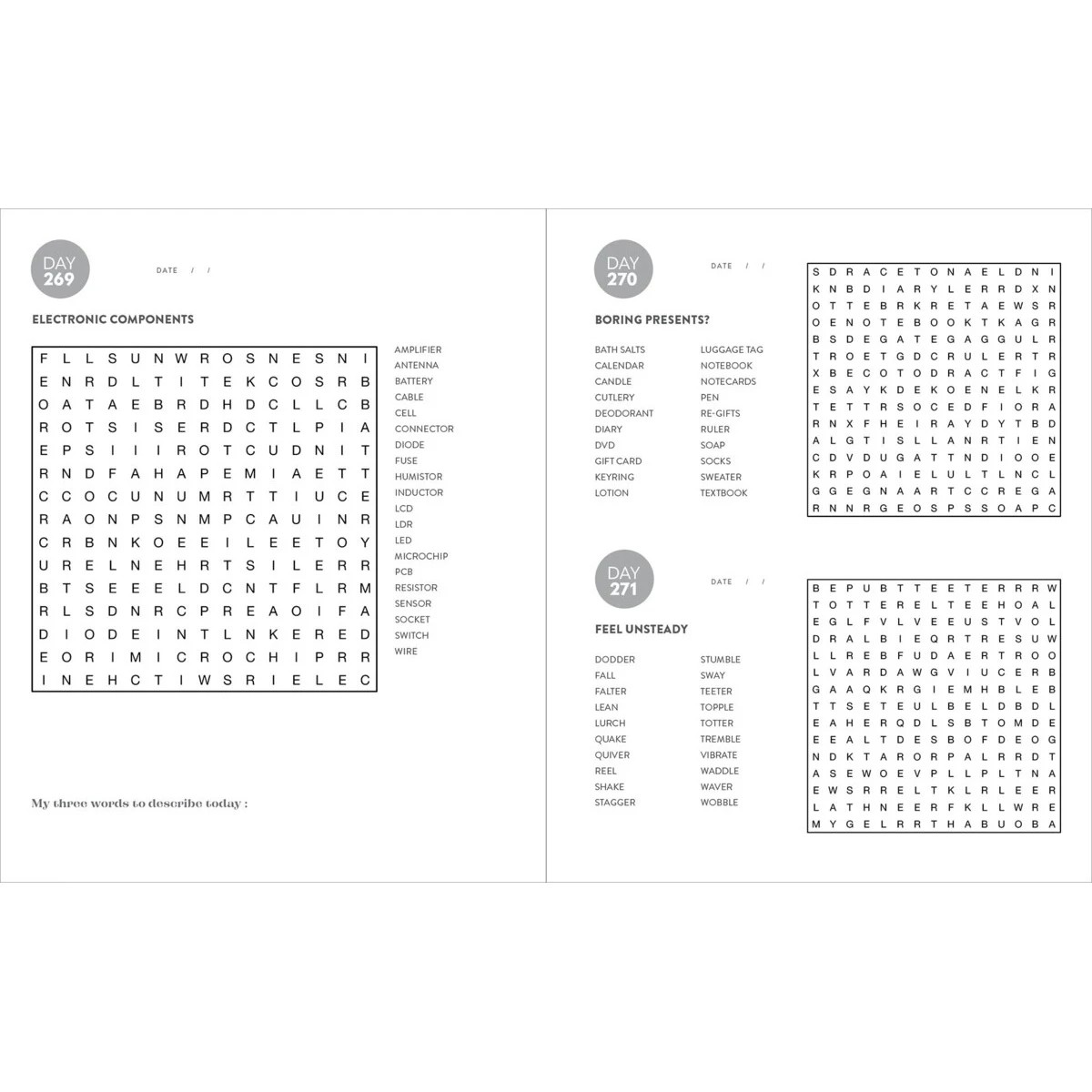 3 365 Puzzles: Wordsearch - Book, 3 of 4