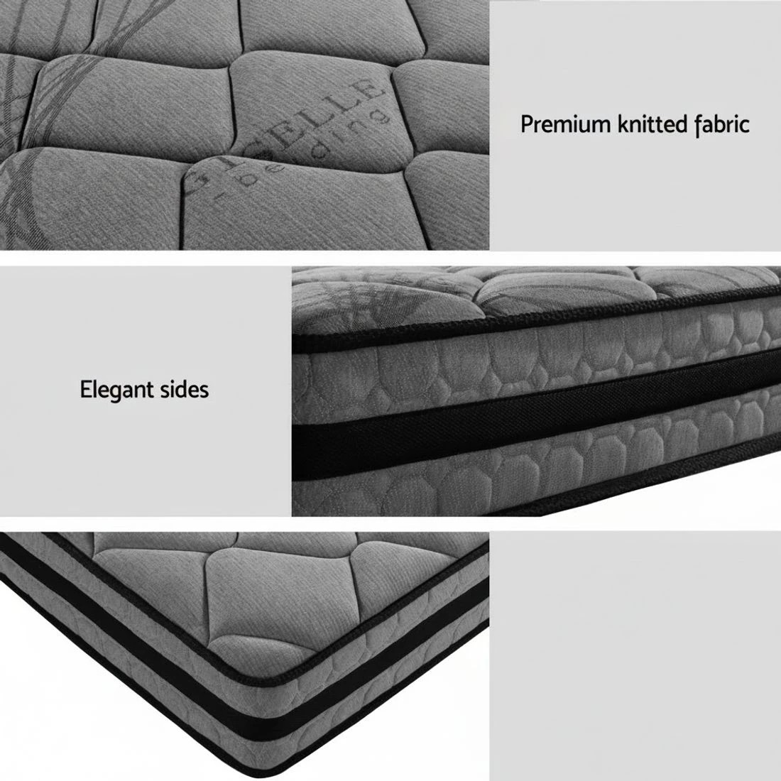 5 Artiss Bed Frame Queen Size Metal Frame DANE with Mattress - Multi, 5 of 7