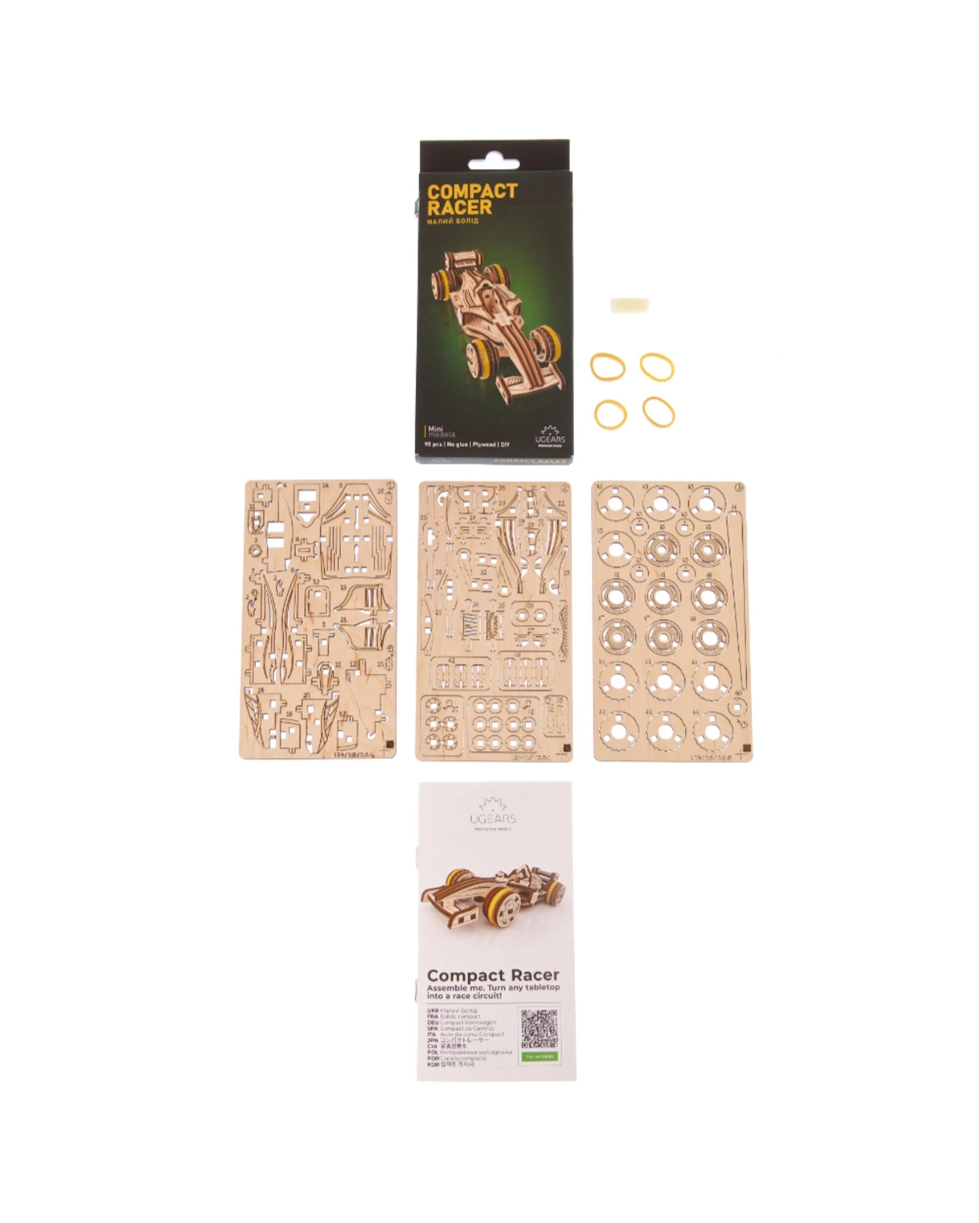 7 UGears Compact Racer Model Kit, 7 of 7