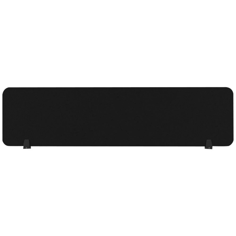 1 Furnx Eco Panel Screen Desk Mount 1490 x 400 mm Black/Black Office Furnishing Accessories Workspace Screens & Partitions, 1 of 2