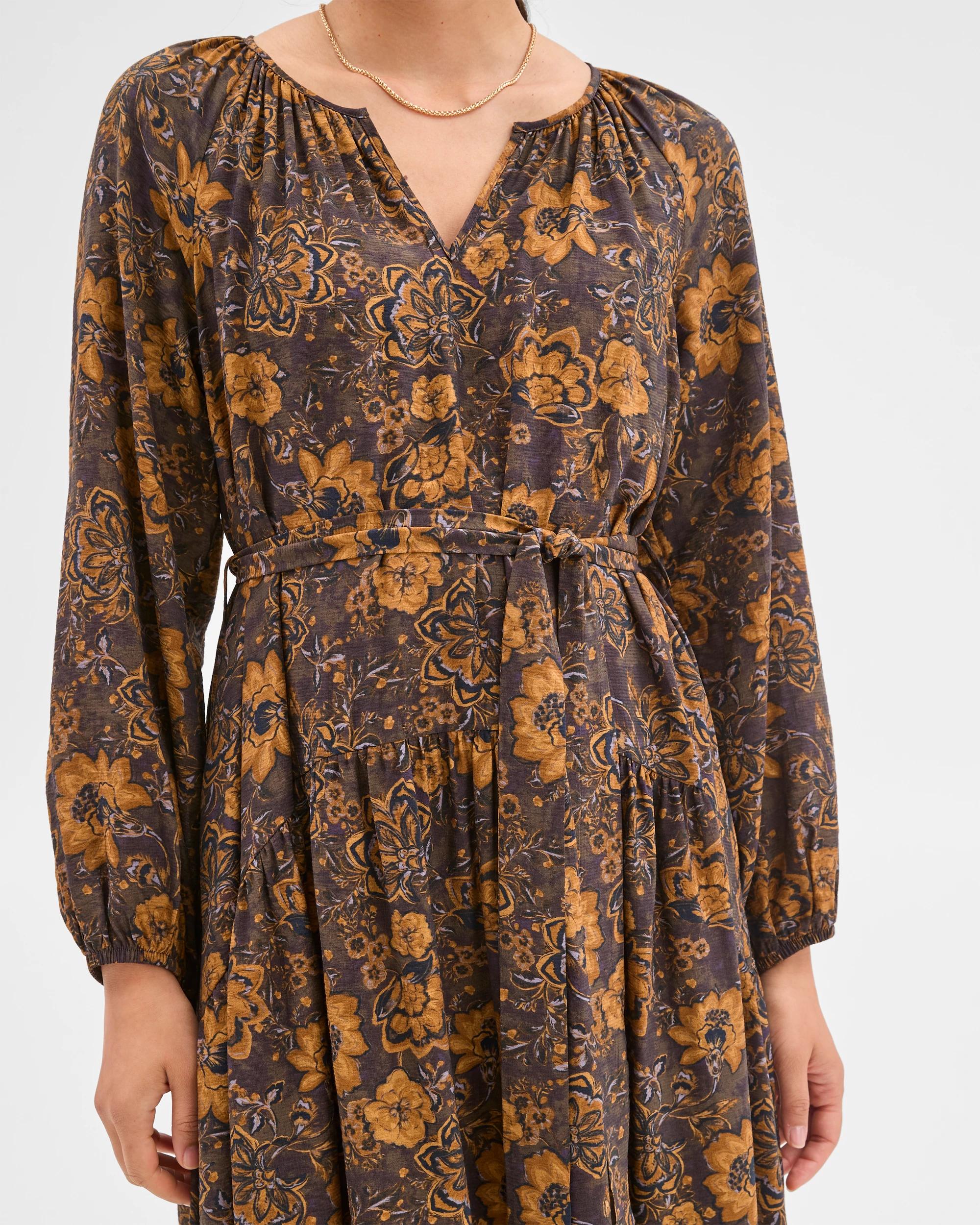 6 Target Woman Drop Waist Maxi Dress PAISLEY, 6 of 7