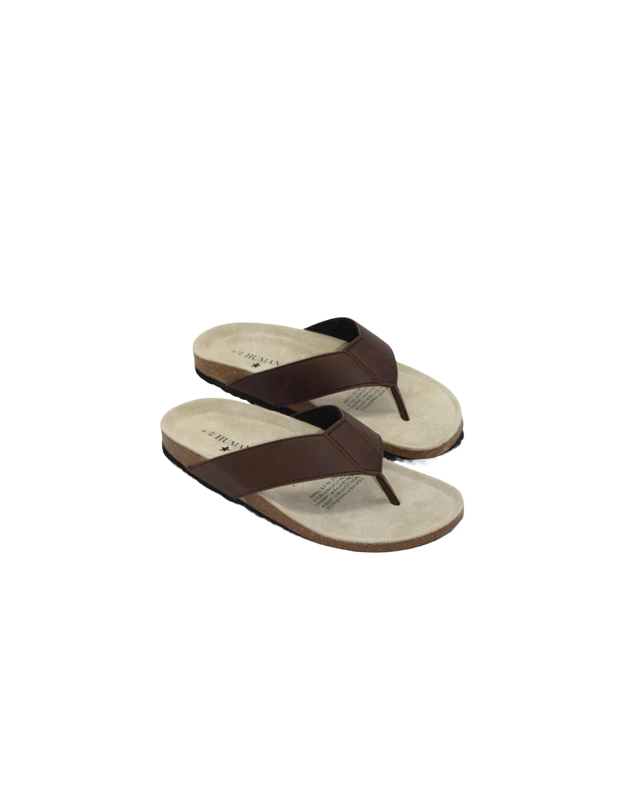 Human Shoes Logan Chocolate Sandals Mens Soft Microfibre - Kmart