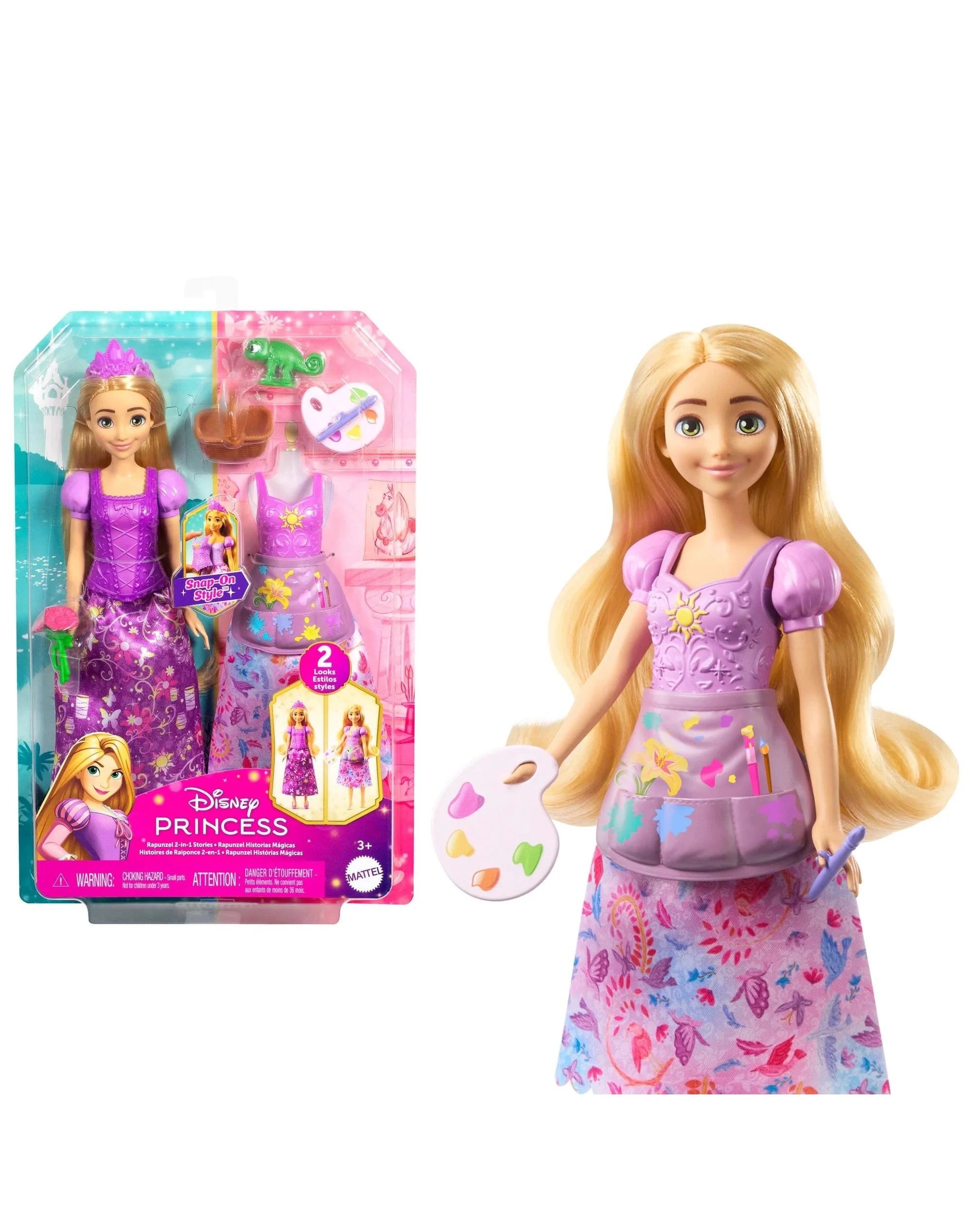 1 Disney Princess 2-in-1 Stories Rapunzel Fashion Doll, 1 of 6