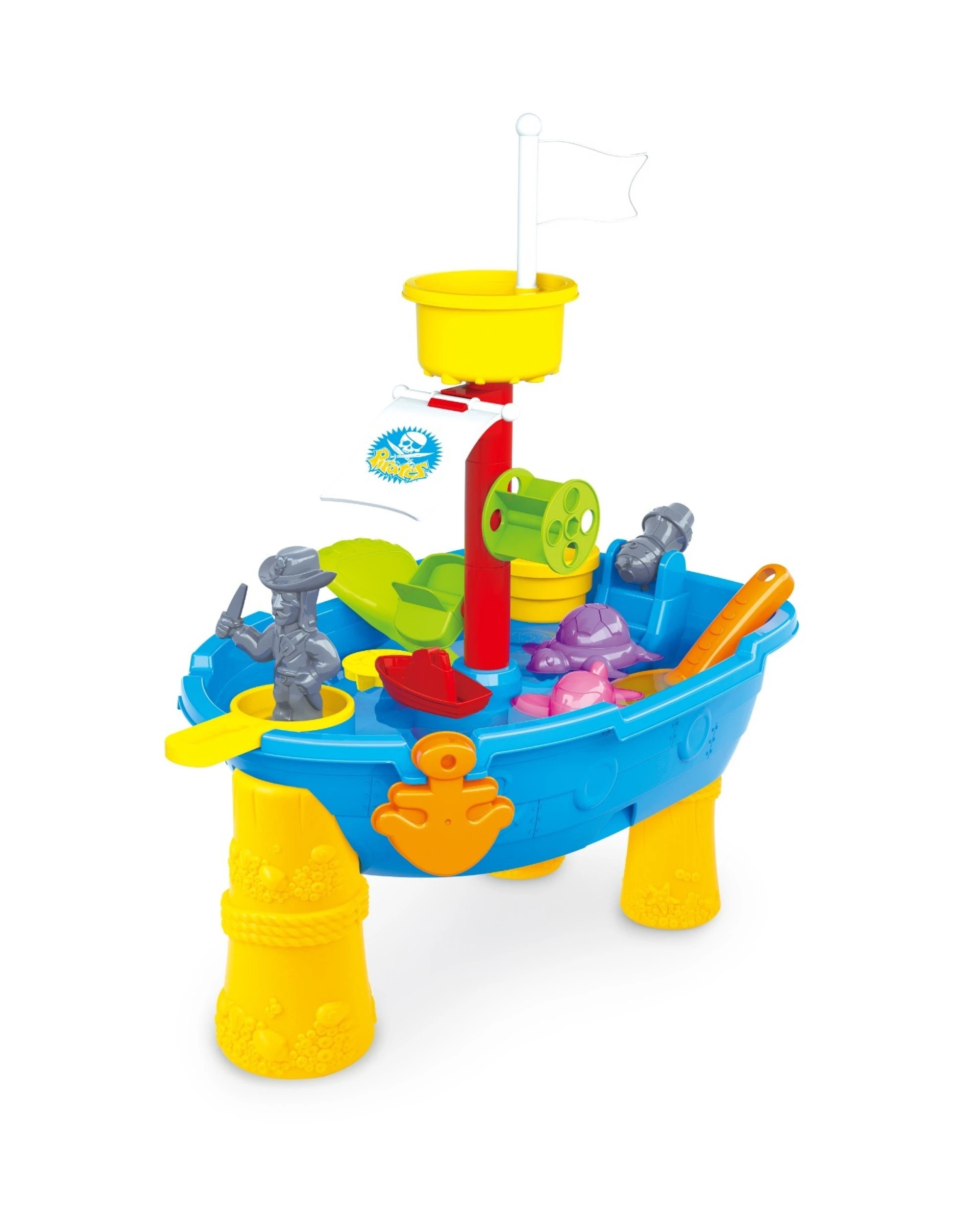 1 Gem Toys Pirate Ship Modelled, Sand and Water Table with 24 Accessories, 1 of 3
