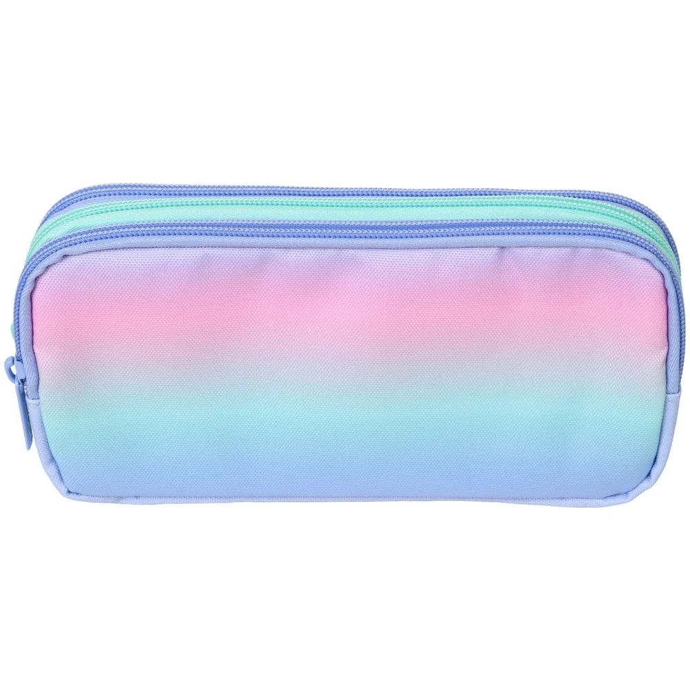 3 Studymate Triple Zip Pencil Case Multi Ombre, 3 of 3