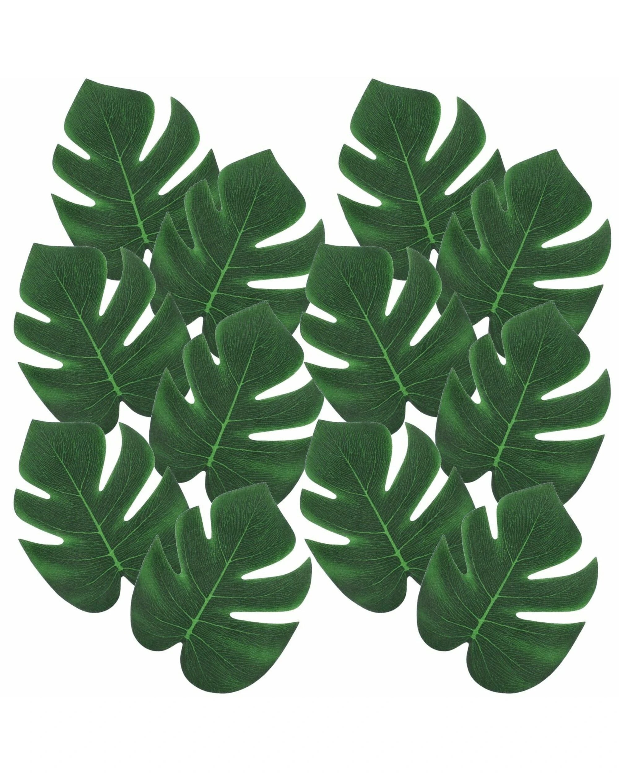 1 Alibaba Artificial Tropical Palm Leaves 15cm Pack of 12 - Green, 1 of 1