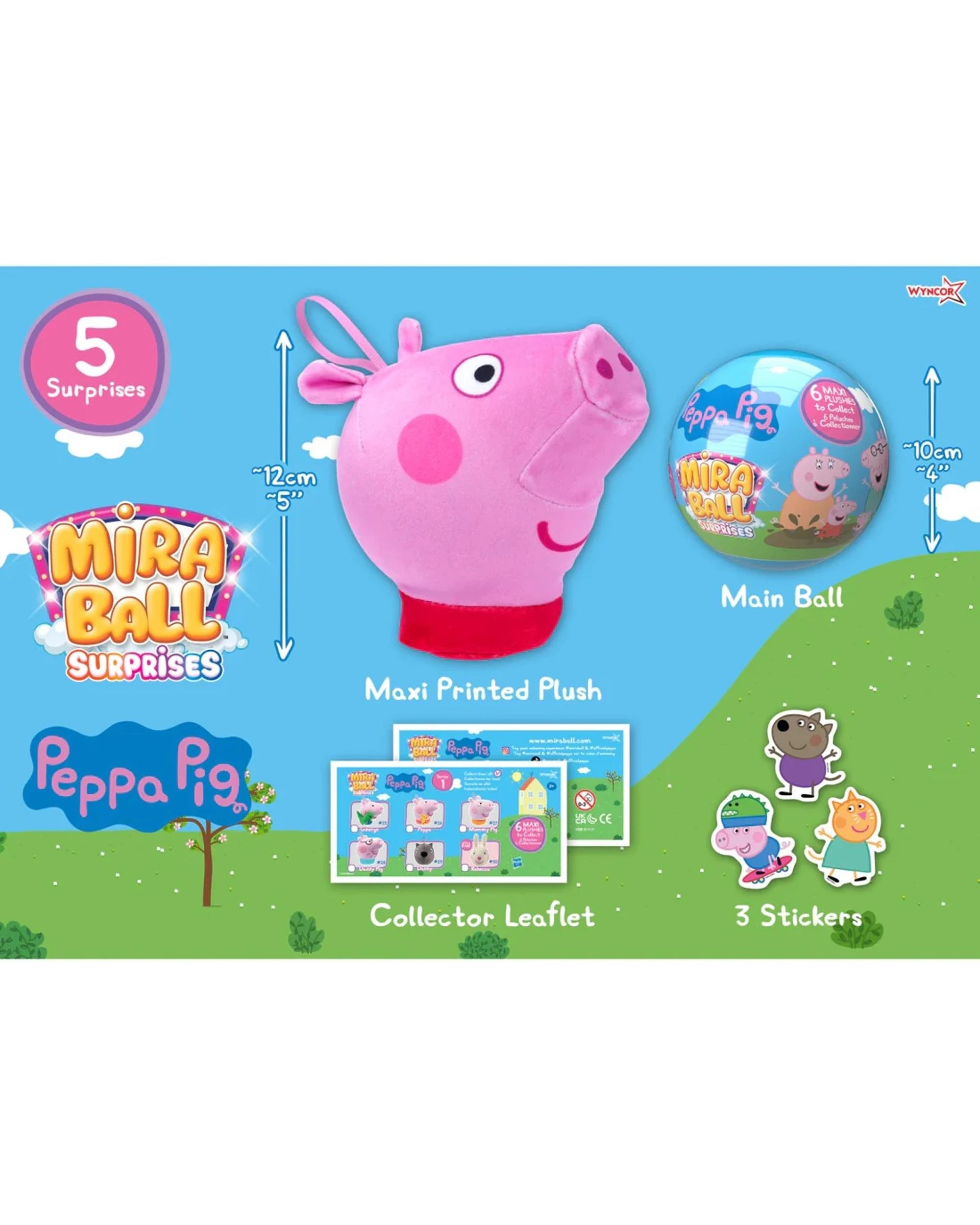 2 Miraball Surprises Peppa Pig Plush Blind Ball, 2 of 10