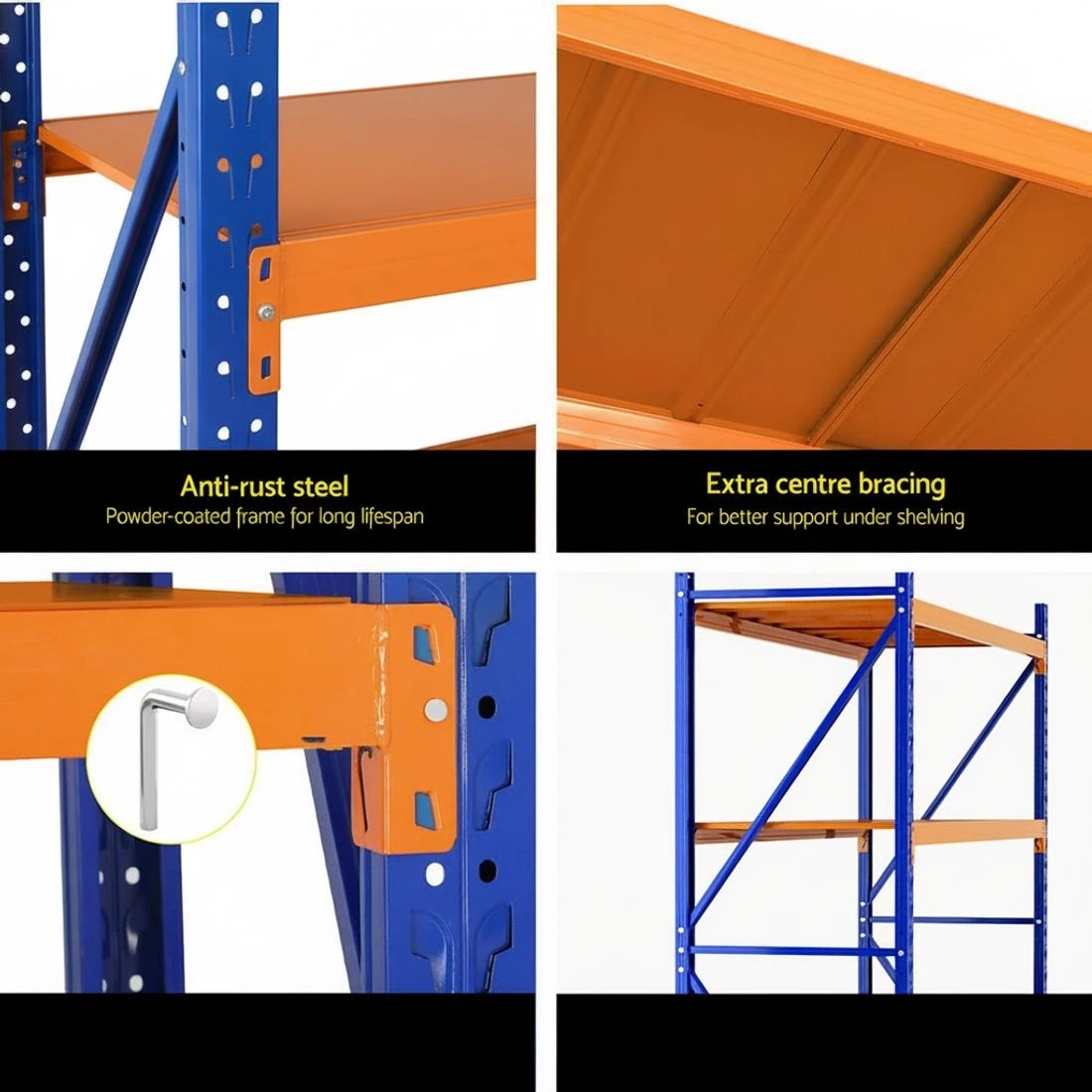 4 Giantz 2Mx1.8M Warehouse Shelving Garage Rack - Multi, 4 of 4