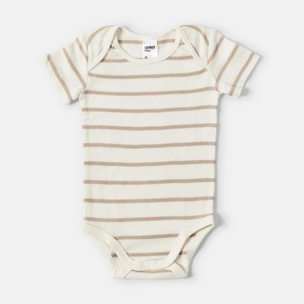 5 5 Pack Short Sleeve Bodysuits NEUTRAL 5PK, 5 of 8