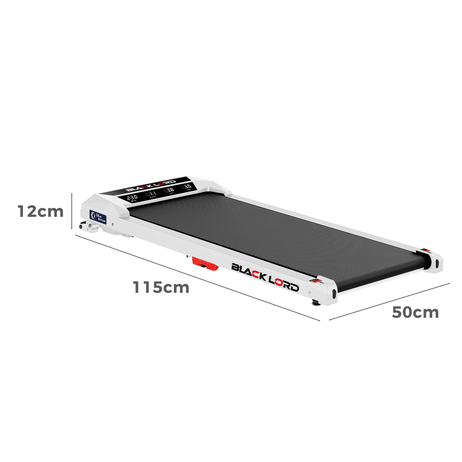 3 Black Lord Treadmill Electric Walking Pad Under Desk Home Fitness Incline - White, 3 of 10