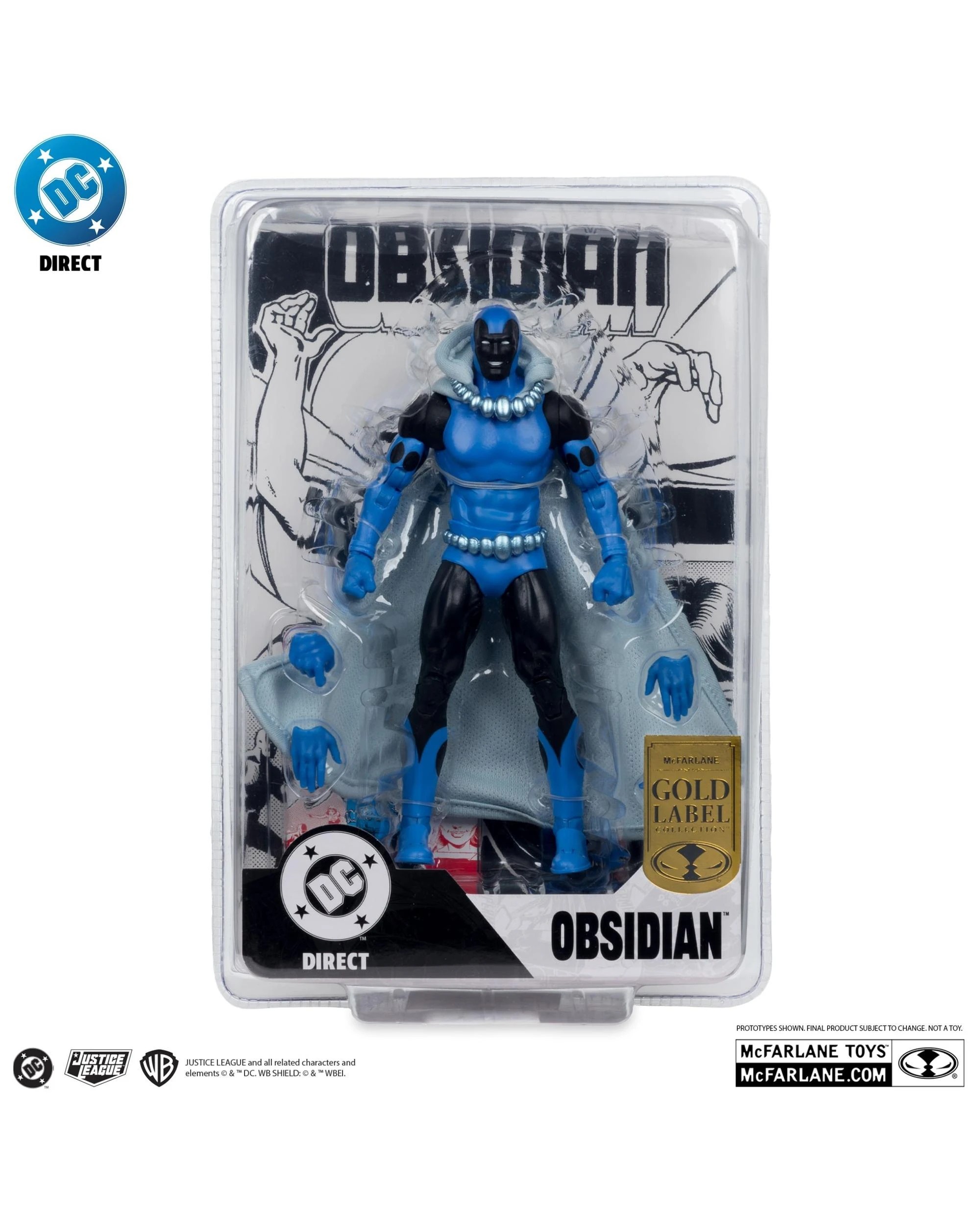 8 DC Direct Gold Label Infinity Inc. #16 Obsidian 7 inch Action Figure, 8 of 10