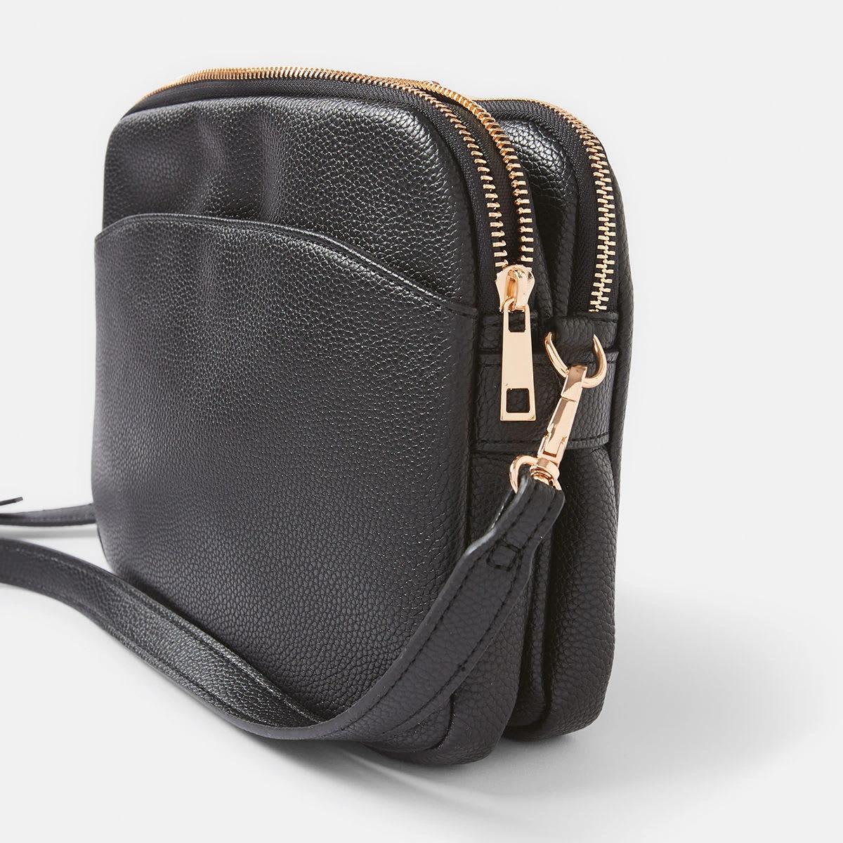 4 Multi-Pouch Crossbody Bag Black, 4 of 6