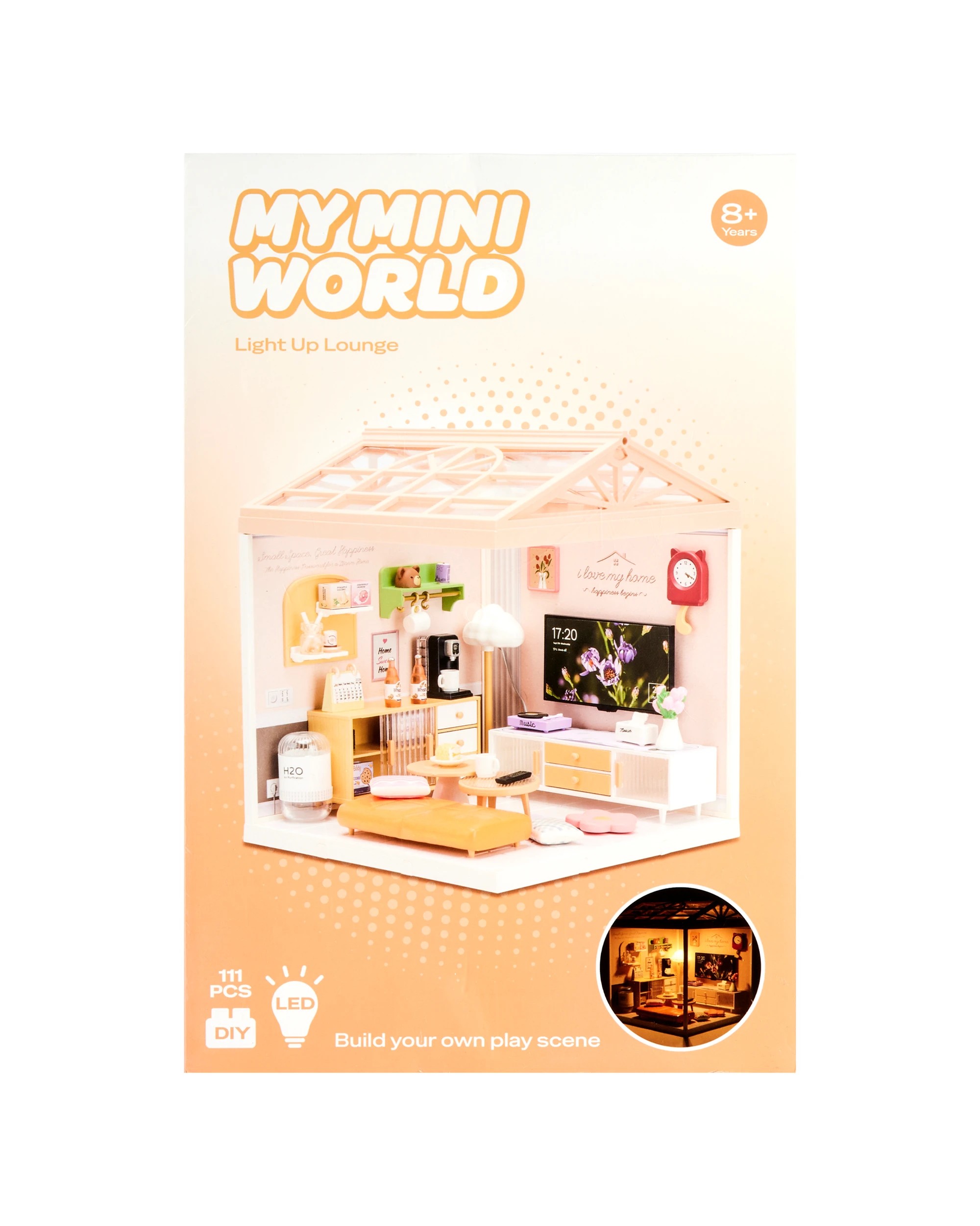 1 111 Piece My Mini World Light Up Lounge Playset, 1 of 2