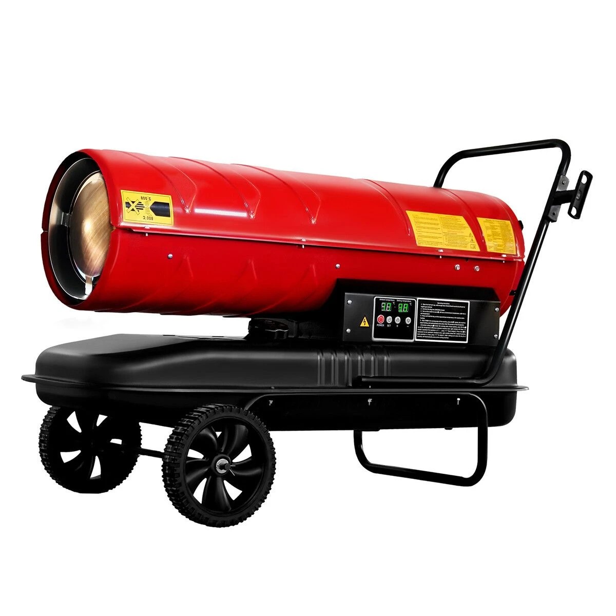 2 Ausway 58KW Fan Heater Industrial Kerosene Diesel Forced Hot Air Blower Digital Timing Space Portable, 2 of 2