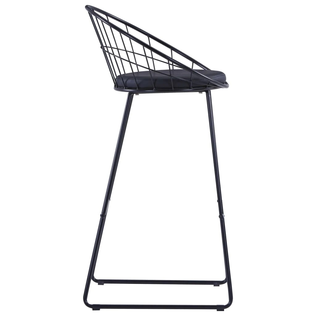 4 vidaXL Bar chair Footrest - Black, 4 of 7