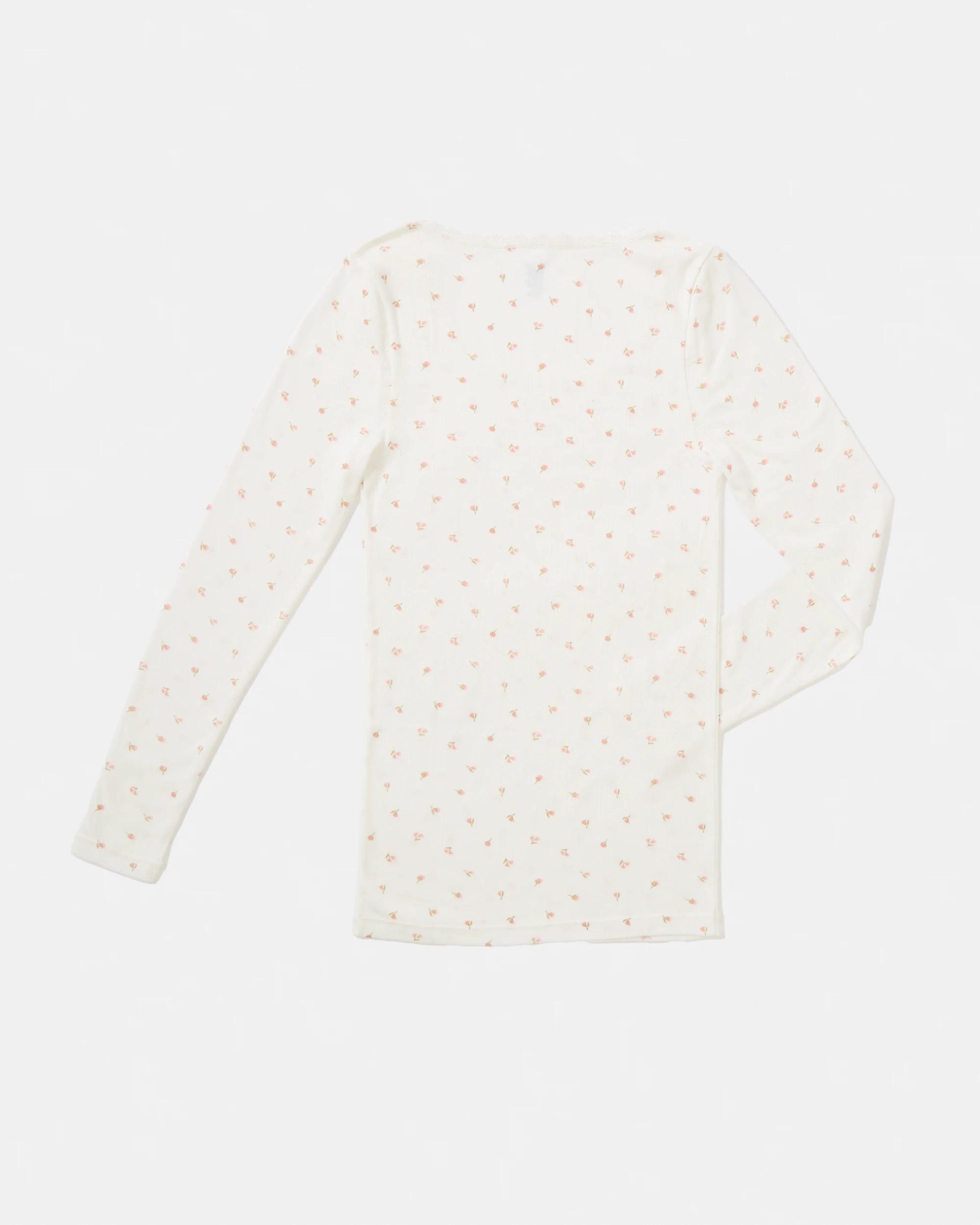 7 Pointelle Long Sleeve Thermal Top Esw, 7 of 8