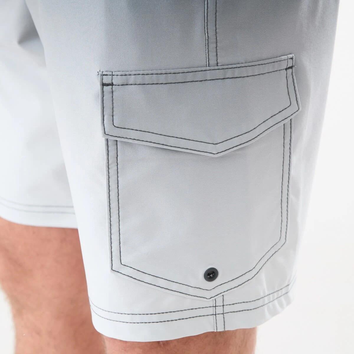 6 4 Way Stretch Boardshorts SMOOTH GRADIENT VOLCANIC ROCK, 6 of 6